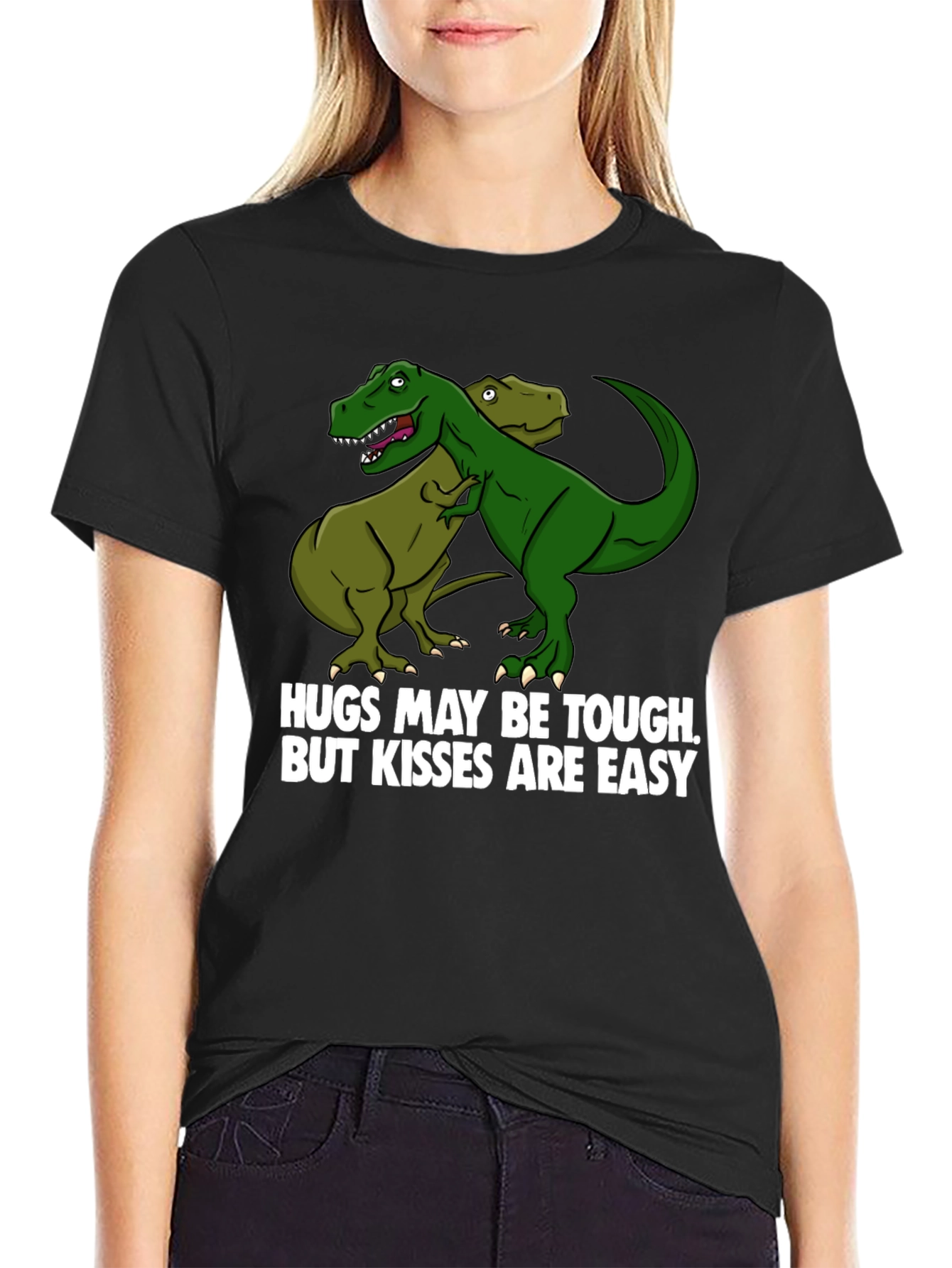 Dinosaur Hugs T-Shirt Funny Graphic Tee