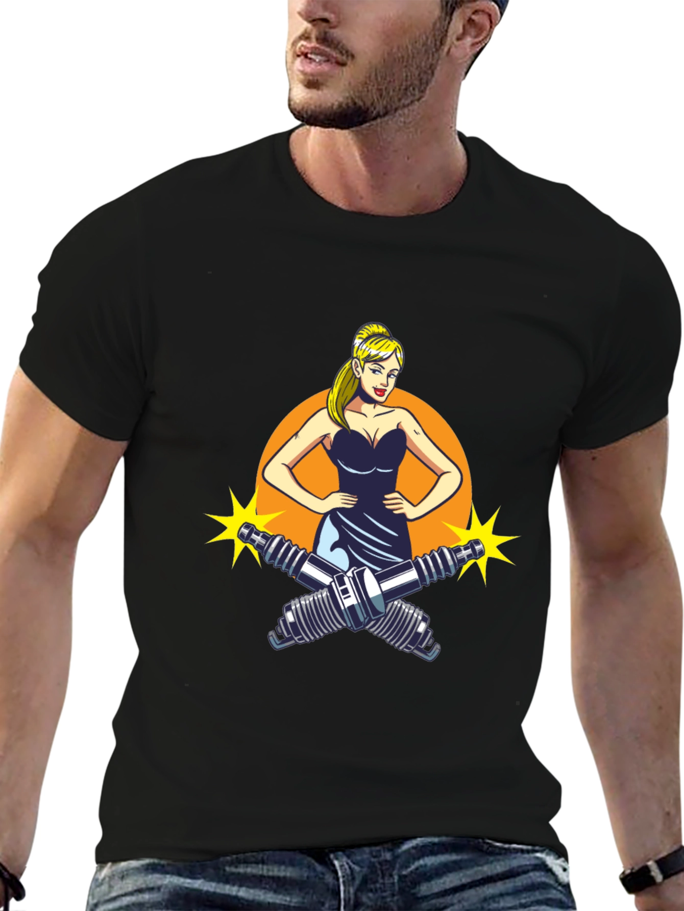 Cool Mechanic Girl T-Shirt