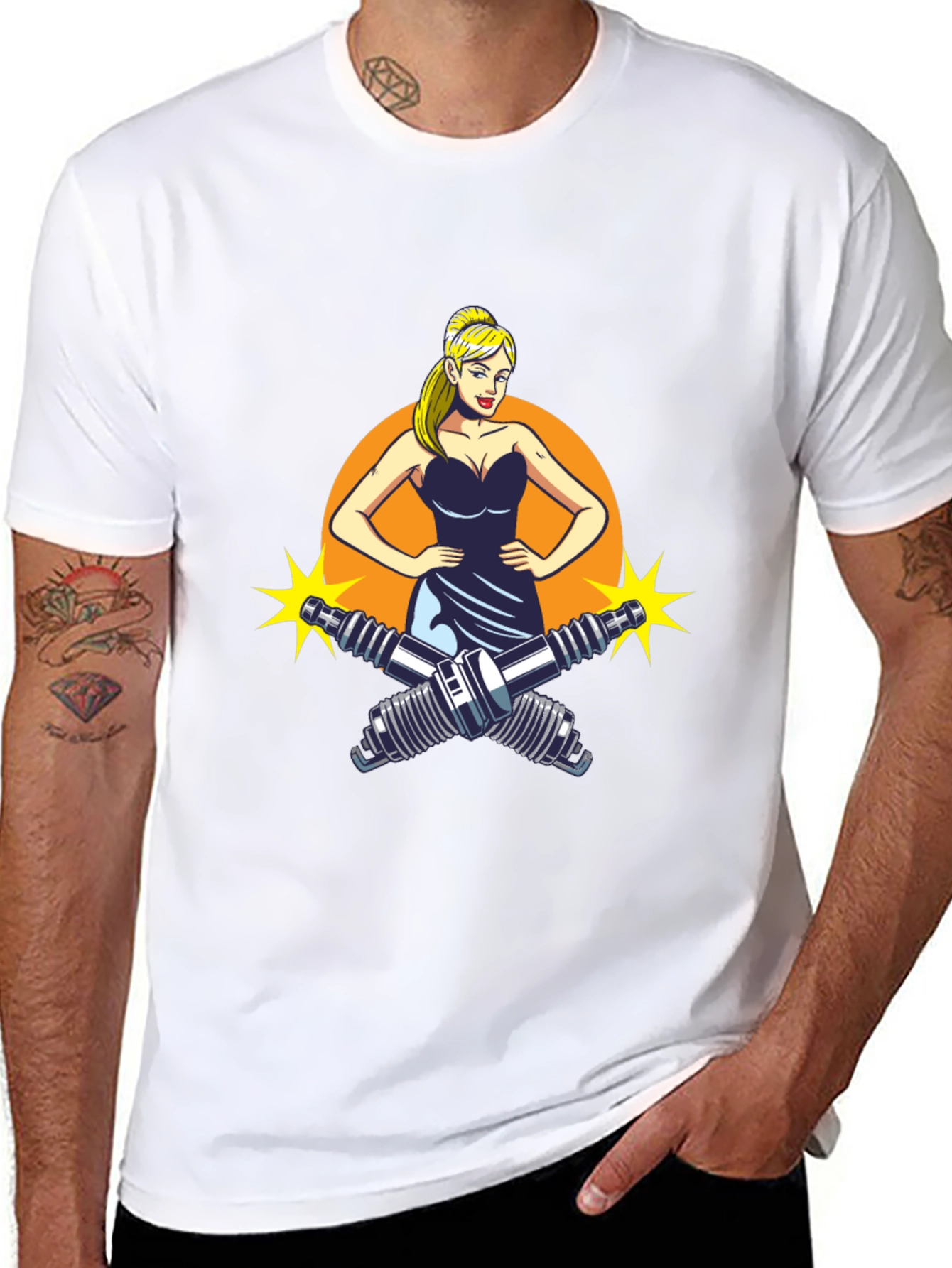 Cool Mechanic Girl T-Shirt