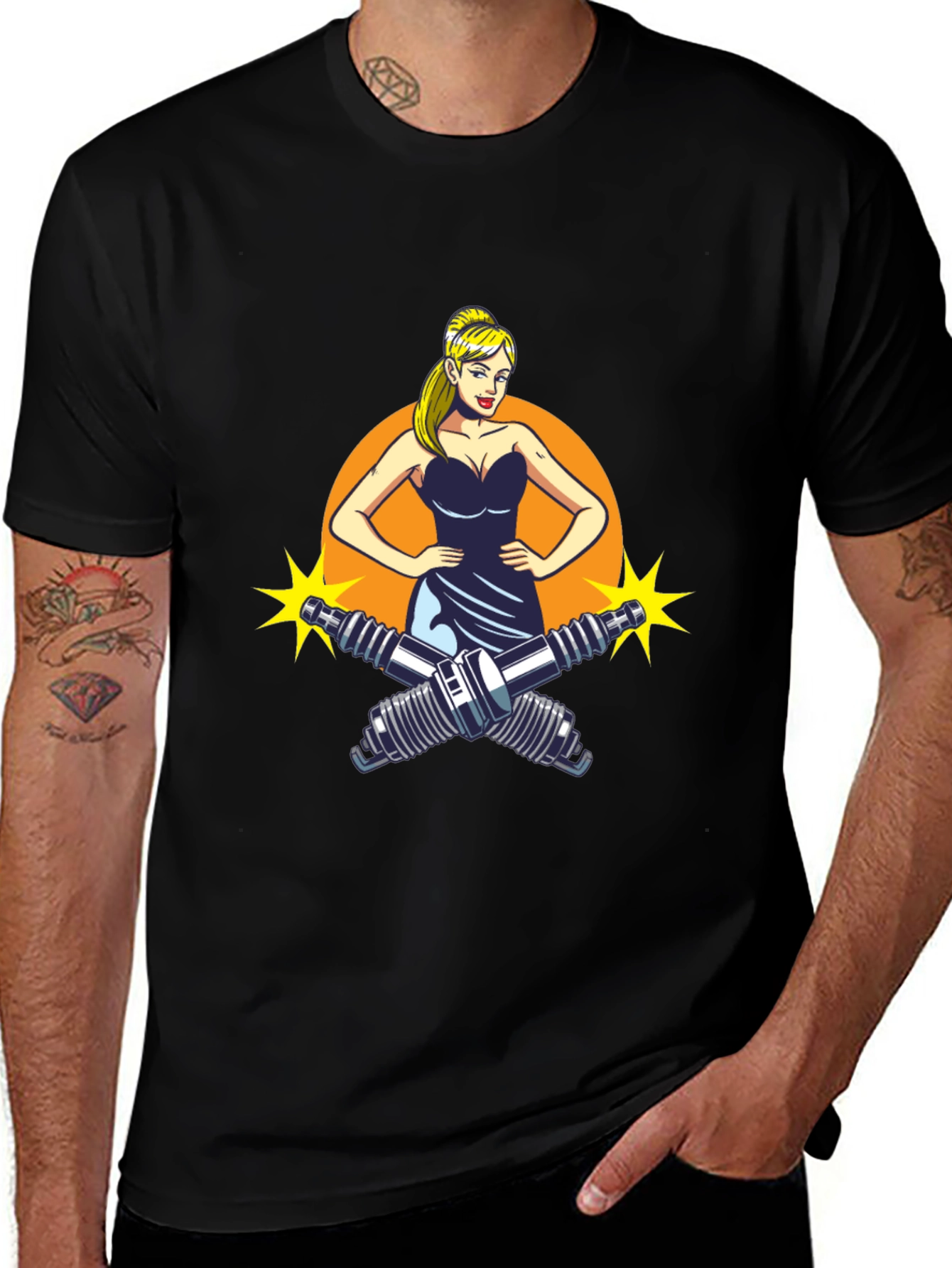 Cool Mechanic Girl T-Shirt