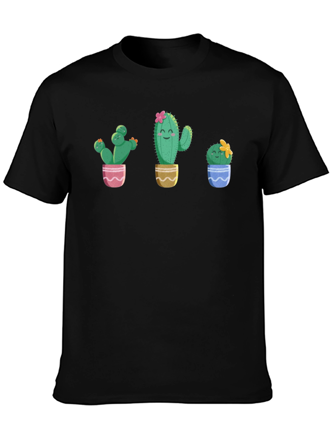 Cute Cactus Plant Graphic T-Shirt