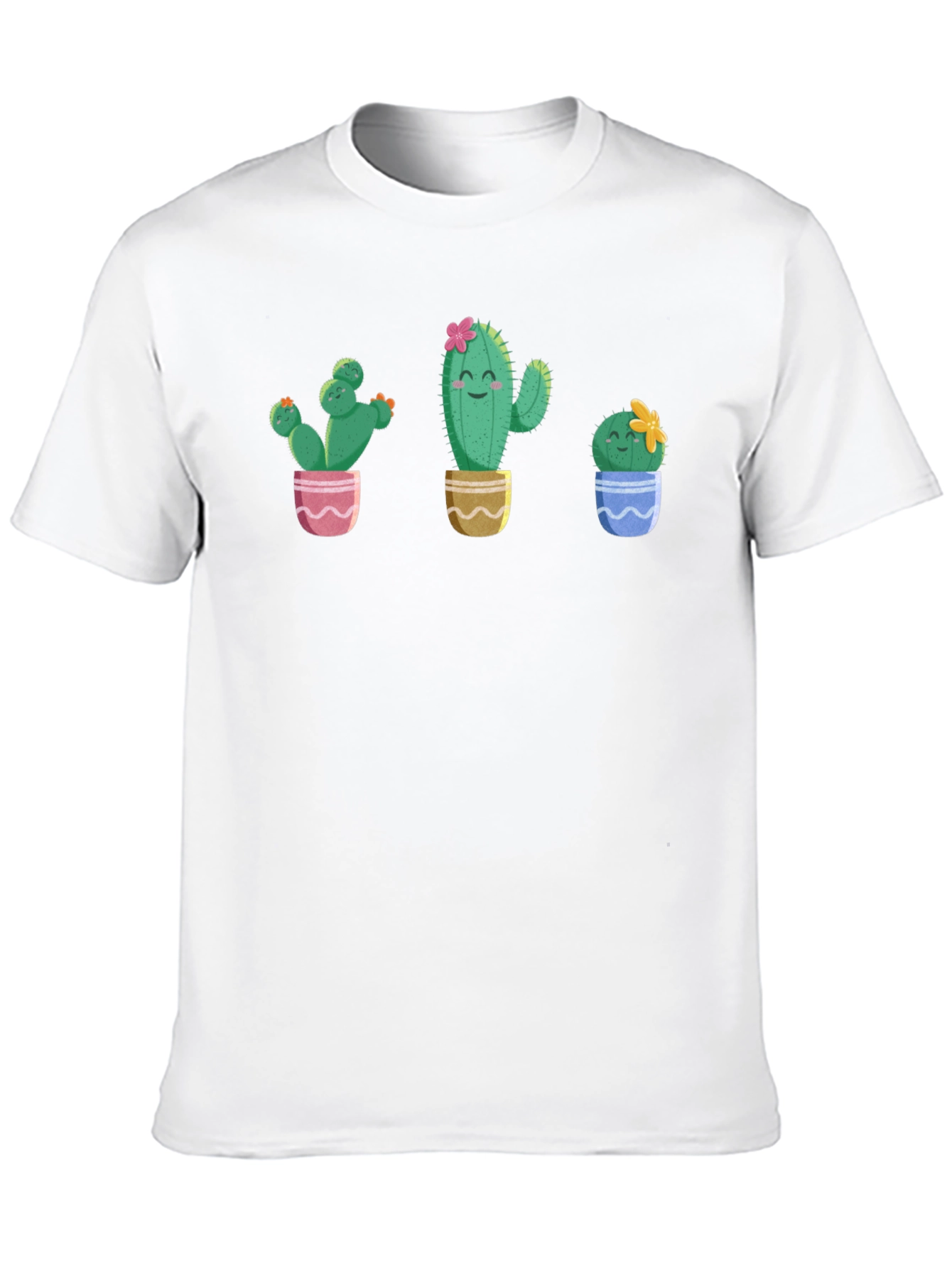 Cute Cactus Plant Graphic T-Shirt