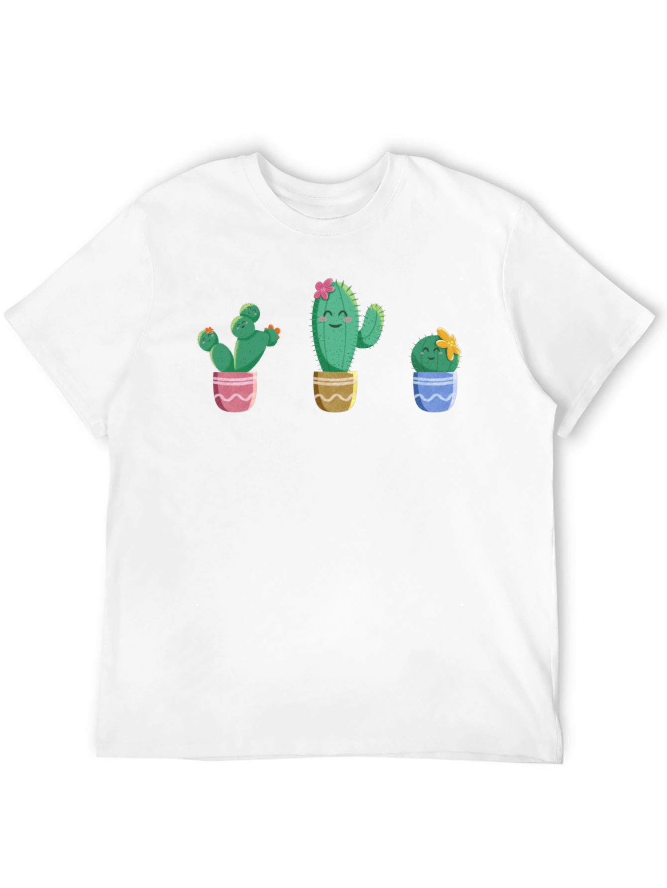 Cute Cactus Plant Graphic T-Shirt