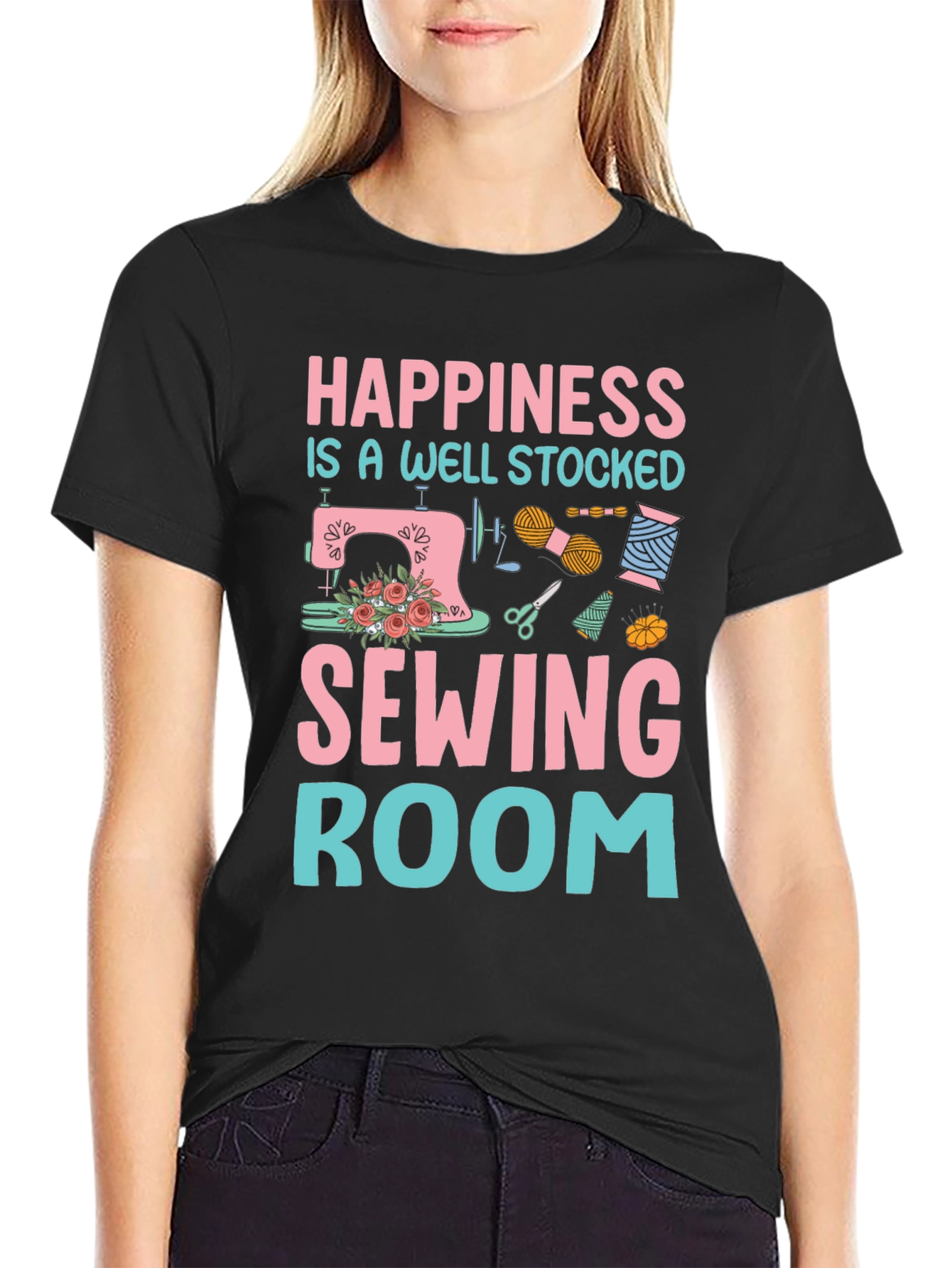 Sewing Room Happiness Graphic Tee