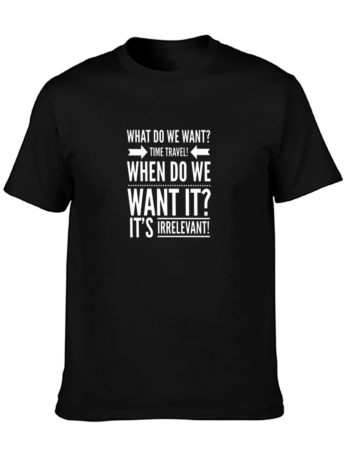 Time Travel Demand T-Shirt - What Do We Want?
