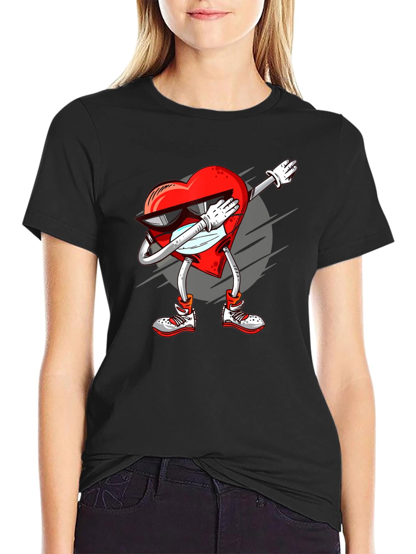 Heart Dabbing Graphic Tee