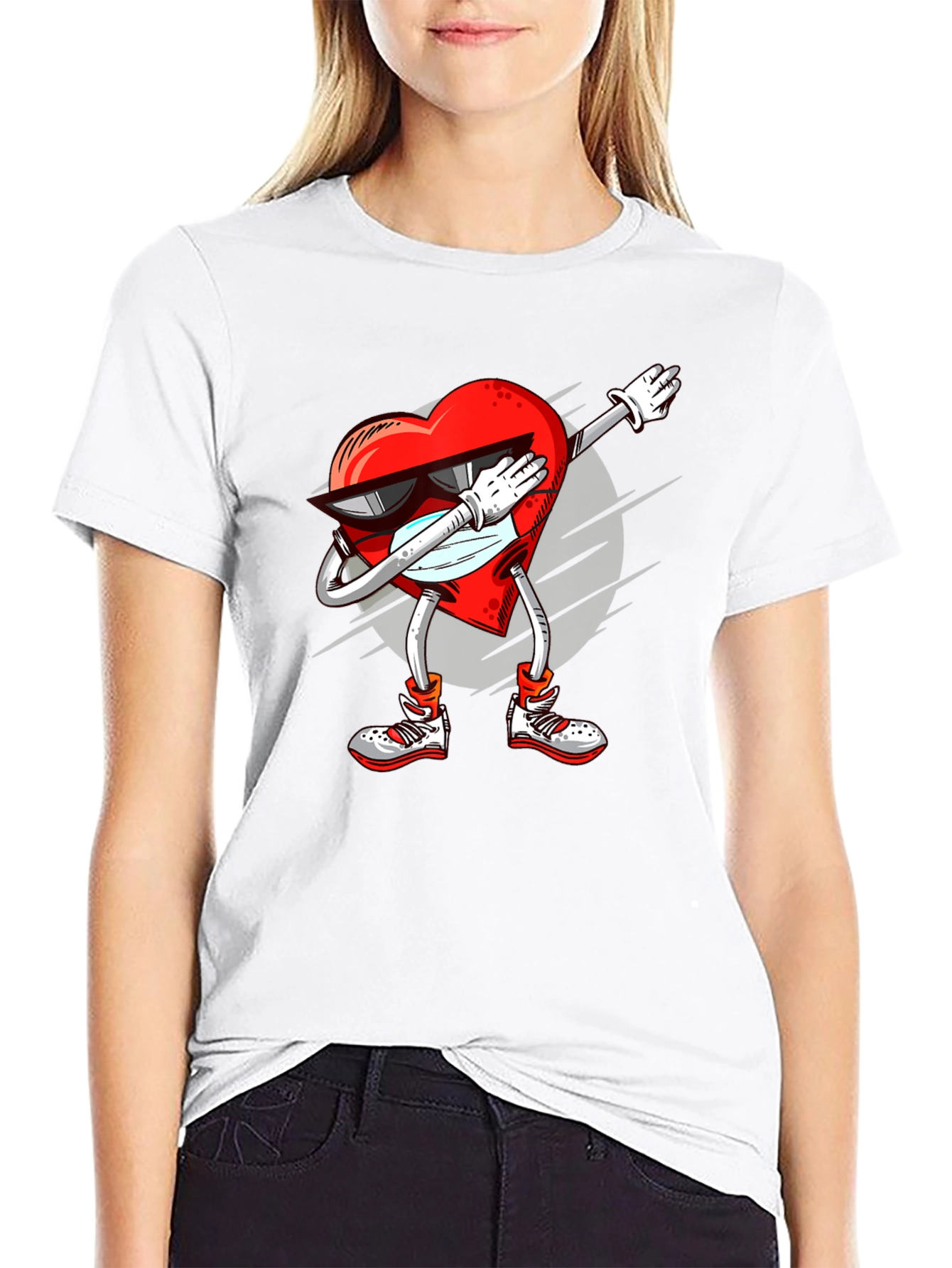 Heart Dabbing Graphic Tee
