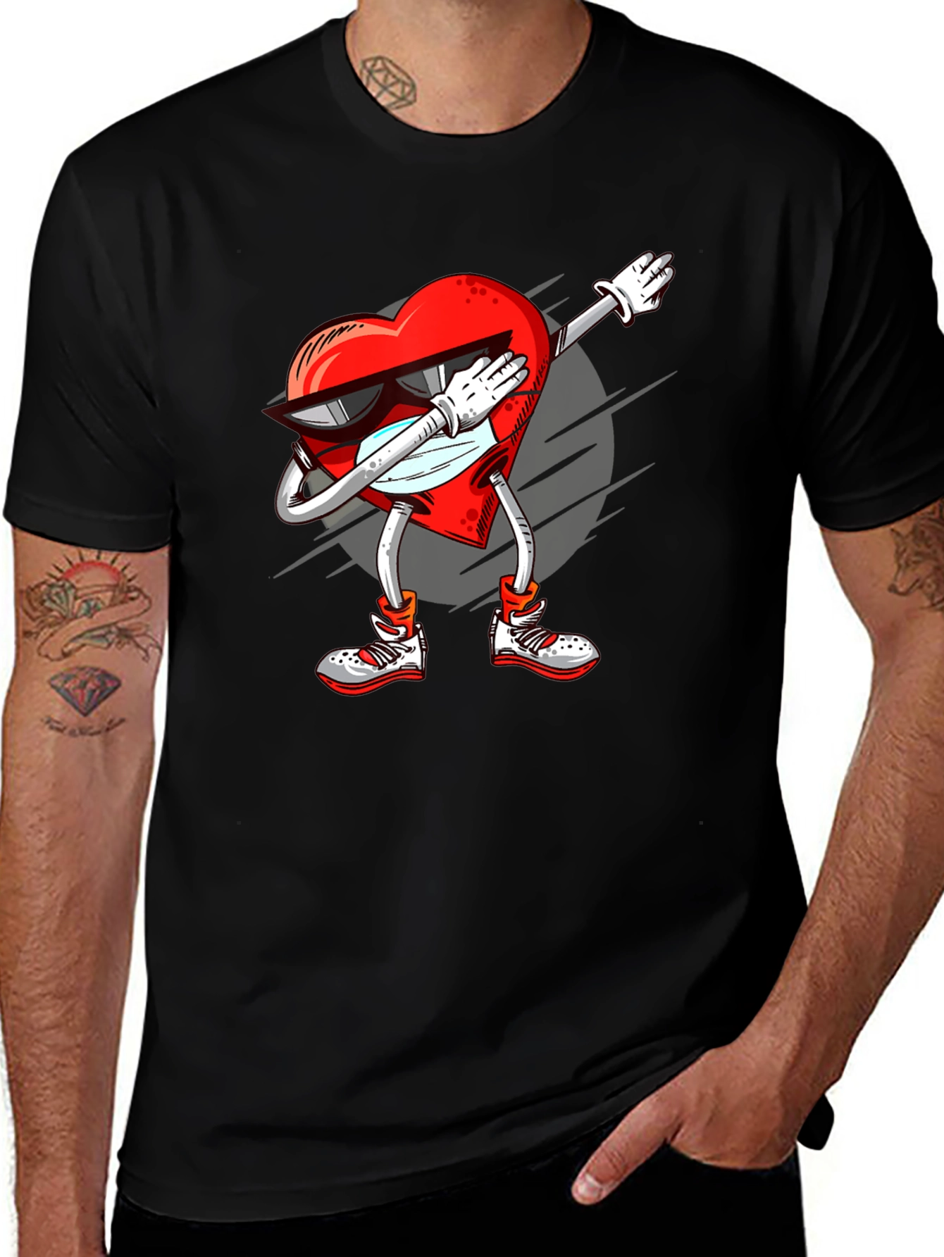 Heart Dabbing Graphic Tee