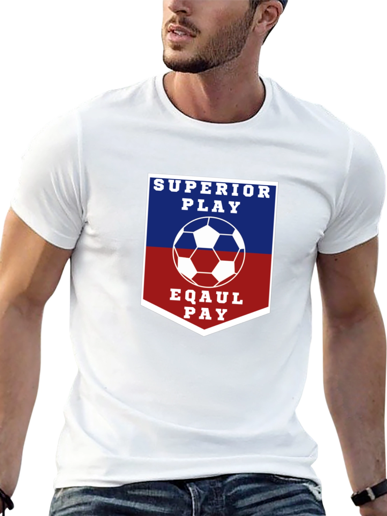 Superior Play Eqaul Pay Soccer T-Shirt