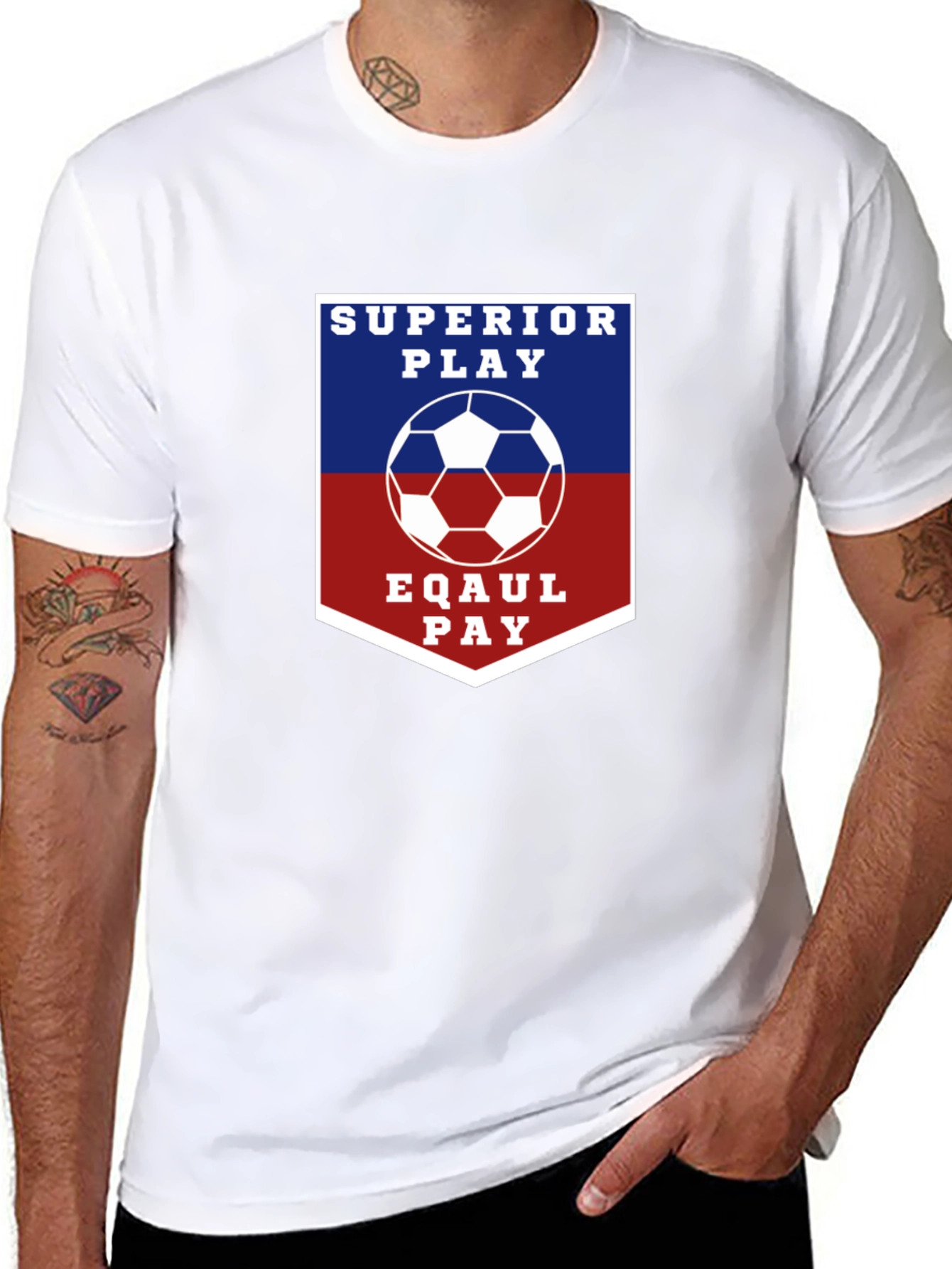 Superior Play Eqaul Pay Soccer T-Shirt