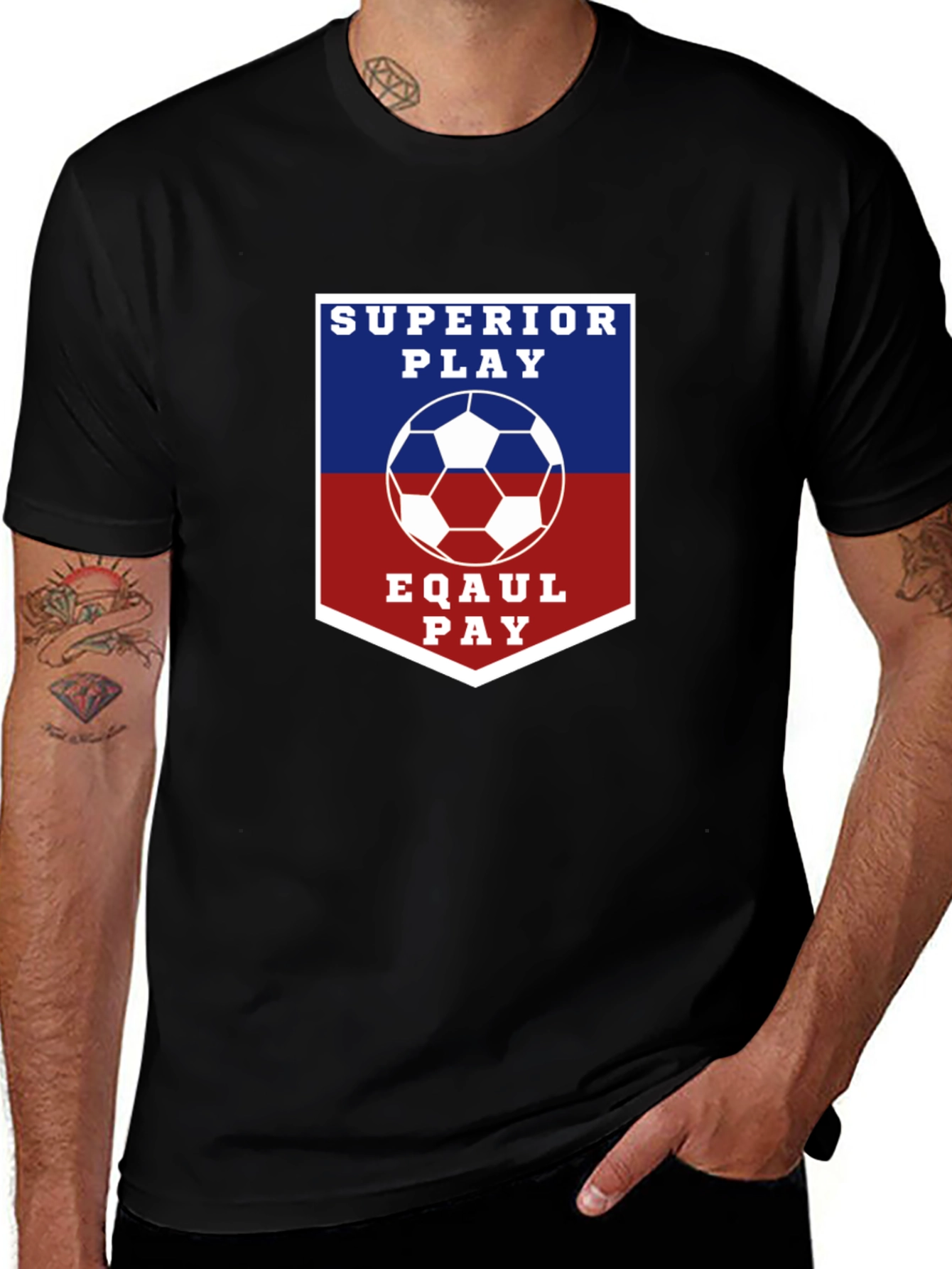 Superior Play Eqaul Pay Soccer T-Shirt