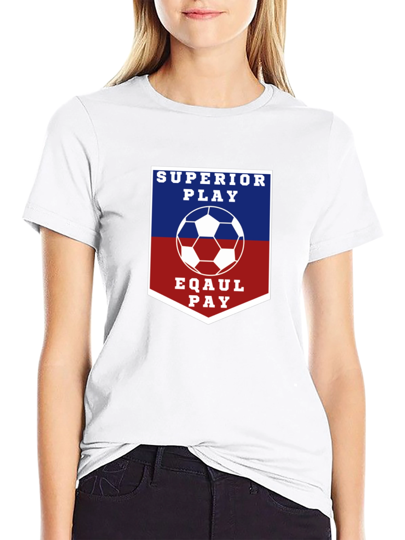 Superior Play Eqaul Pay Soccer T-Shirt