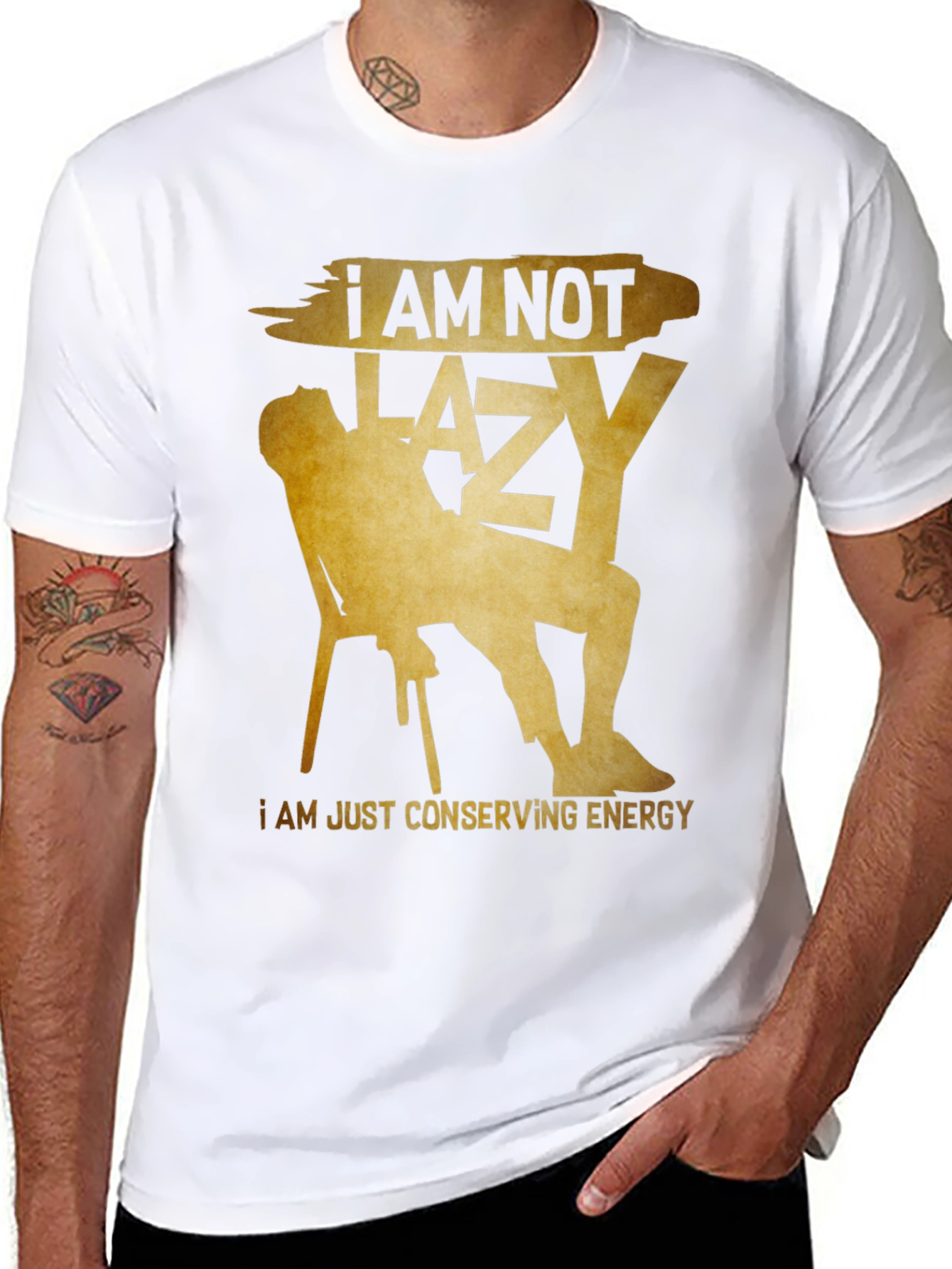 Funny I Am Not Lazy Graphic Tee