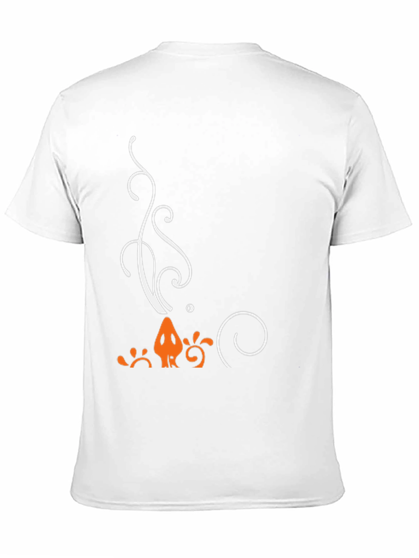 Stylized Graphic Tee - Black Cotton Blend