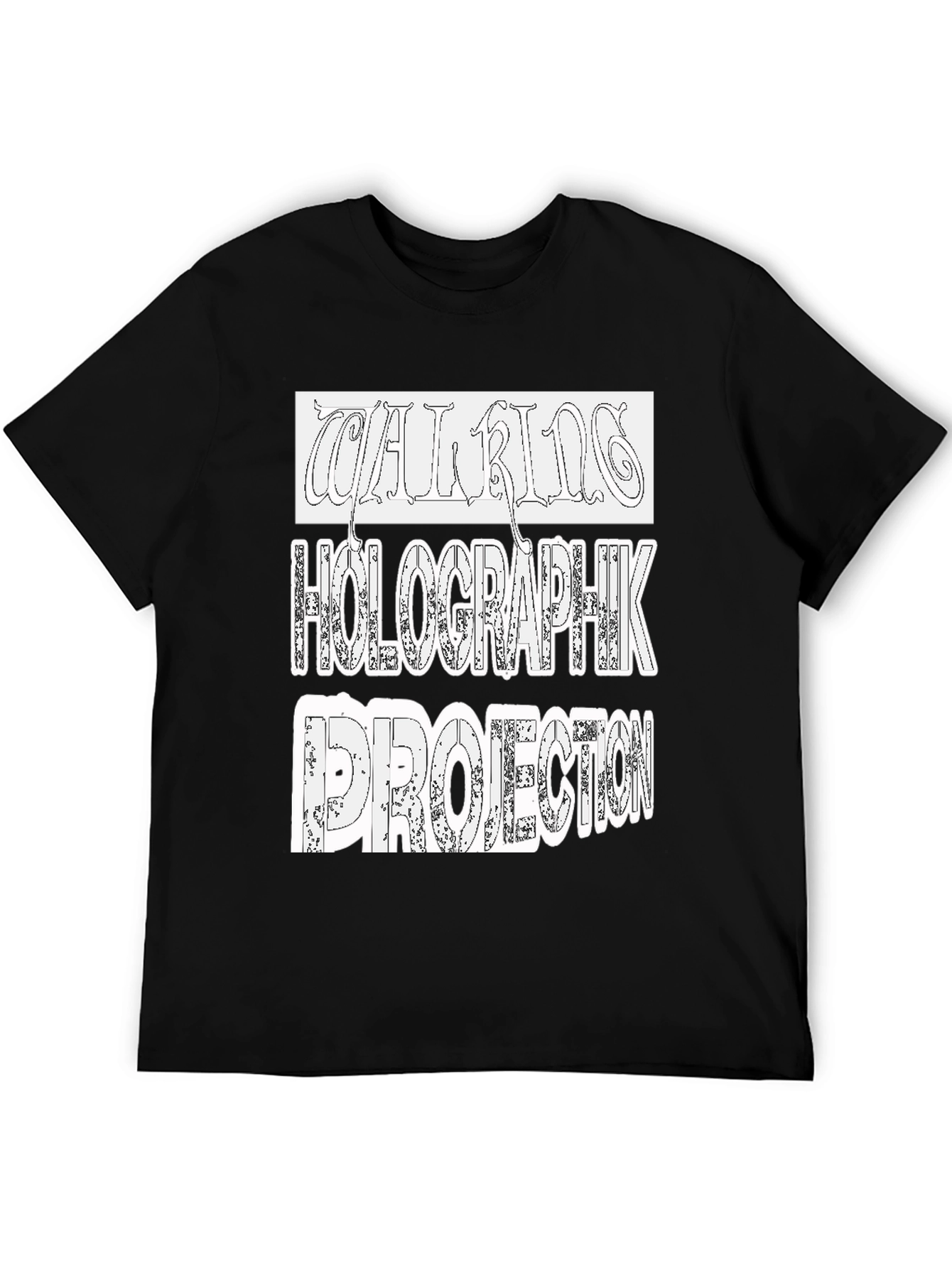 Holographik Projection Black T-Shirt