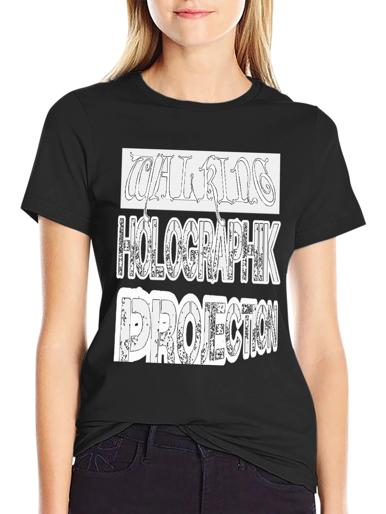 Holographik Projection Black T-Shirt