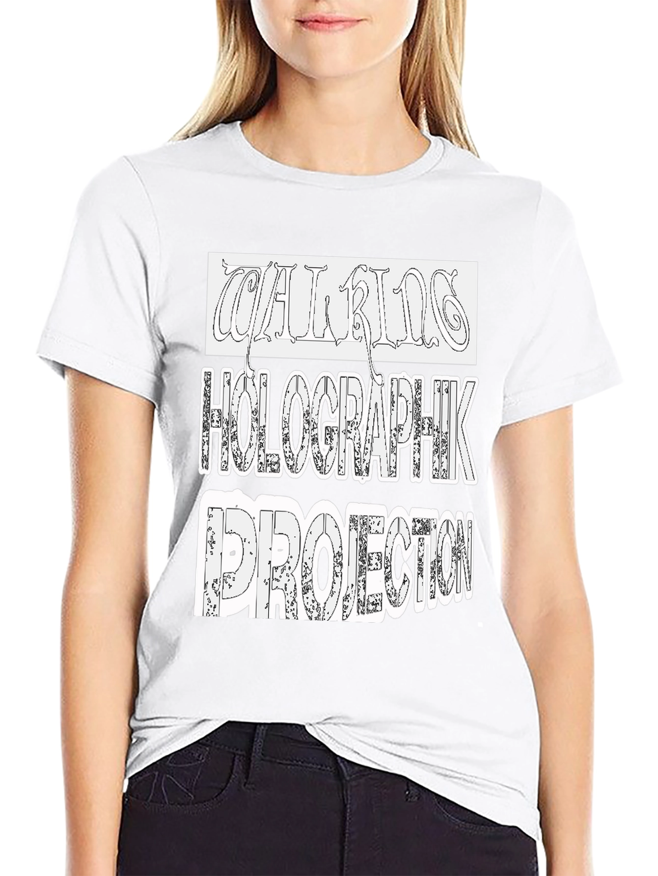 Holographik Projection Black T-Shirt