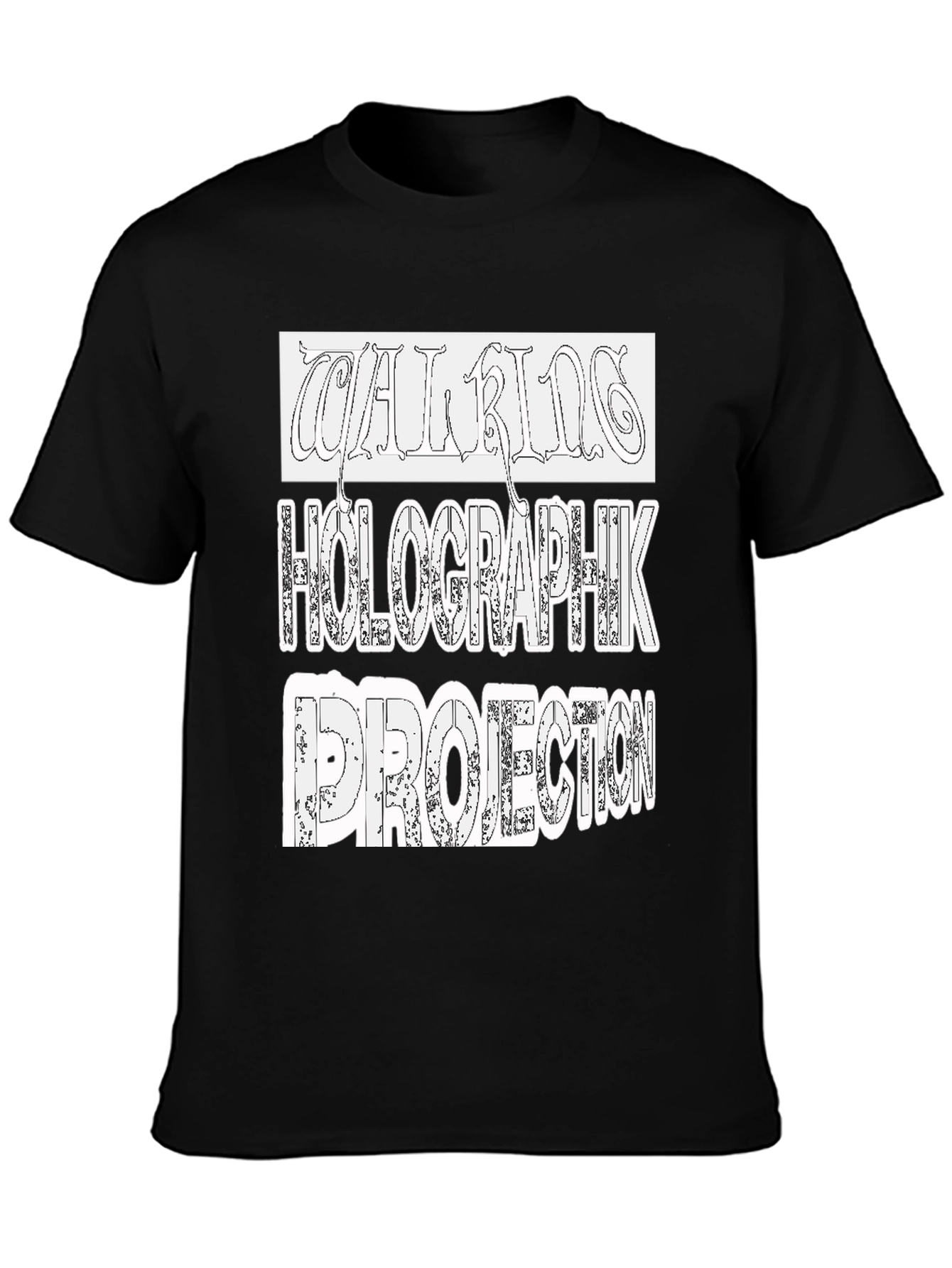 Holographik Projection Black T-Shirt