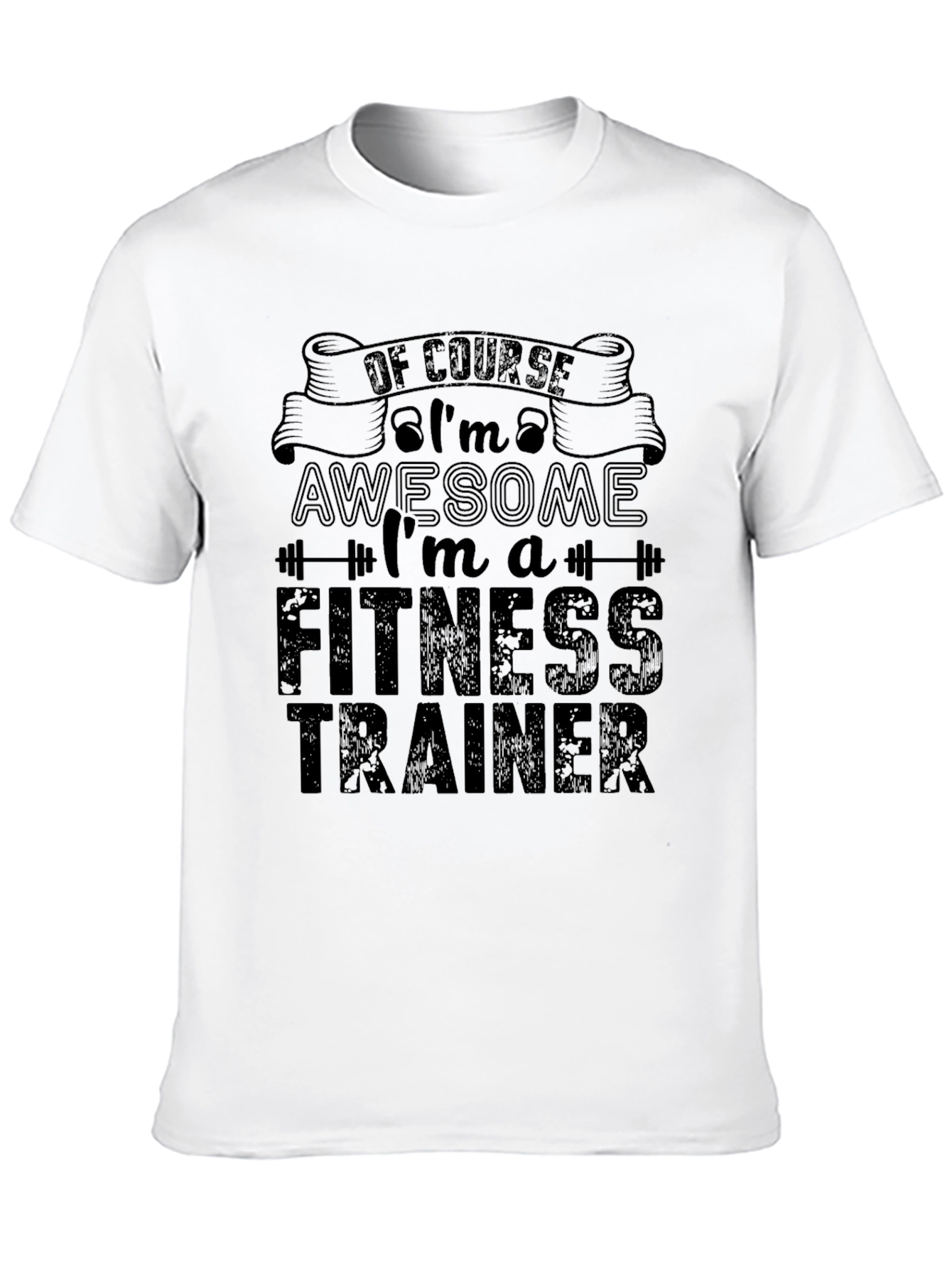 Awesome Fitness Trainer Graphic Tee Shirt
