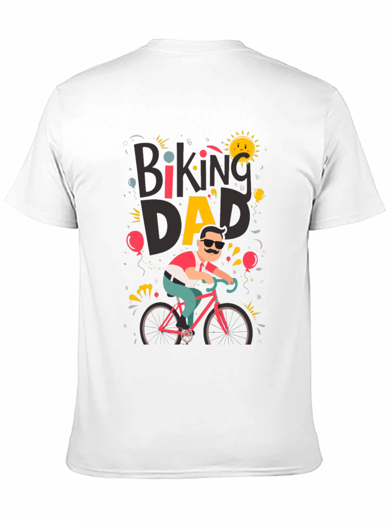 Biking Dad Graphic T-Shirt - Cycling Fathers Day Tee