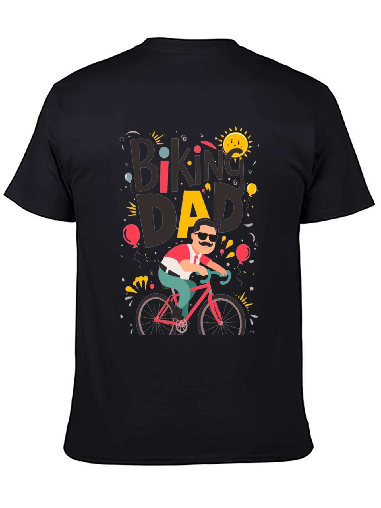 Biking Dad Graphic T-Shirt - Cycling Fathers Day Tee