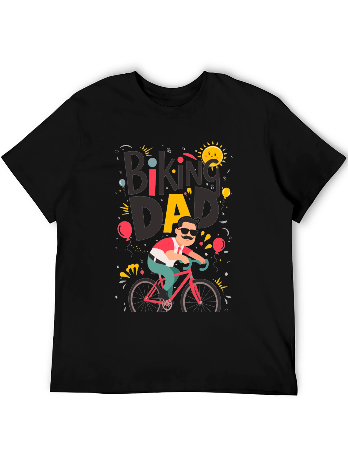 Biking Dad Graphic T-Shirt - Cycling Fathers Day Tee