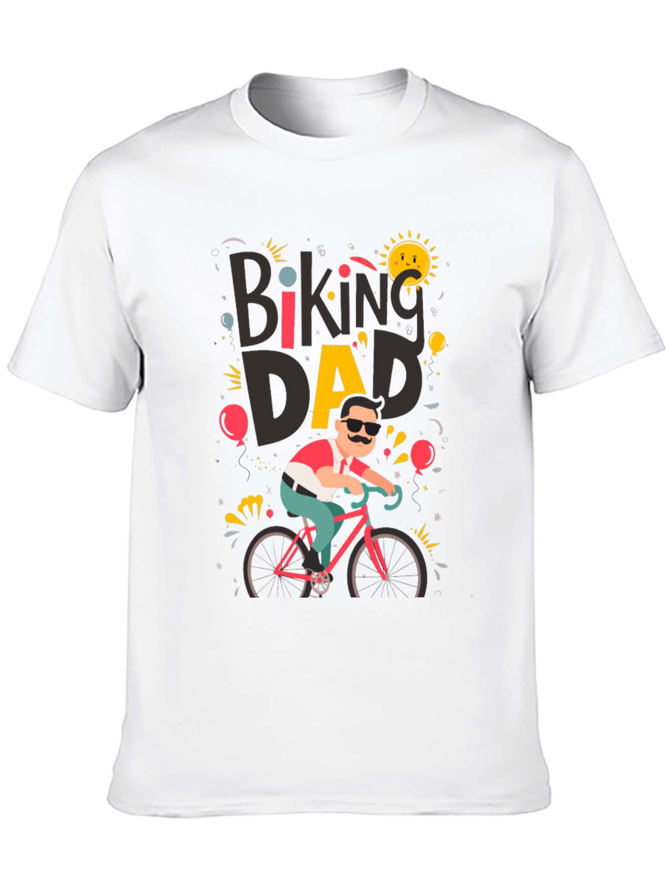 Biking Dad Graphic T-Shirt - Cycling Fathers Day Tee