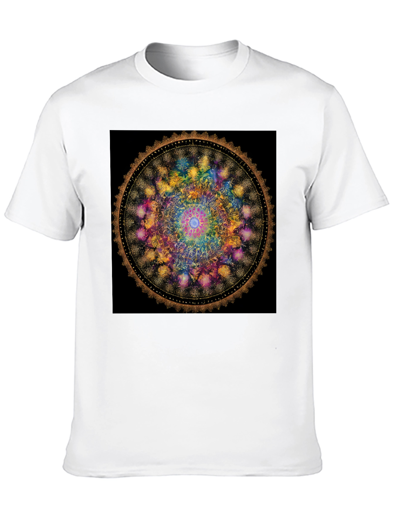 Mandala Art Graphic Black Tee