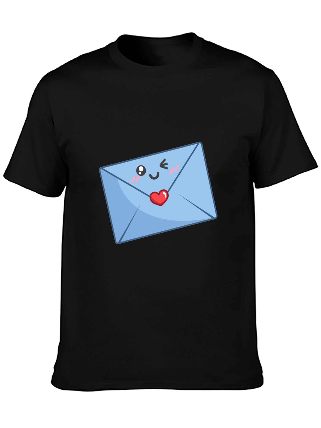 Cute Love Letter T-Shirt - Black