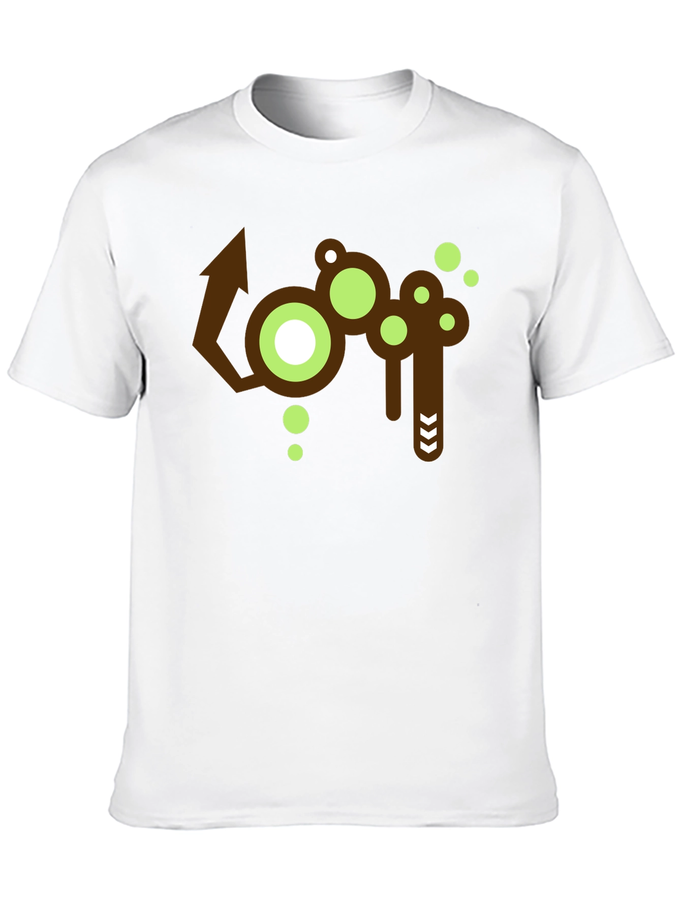Abstract Graphic Print Crew Neck T-Shirt
