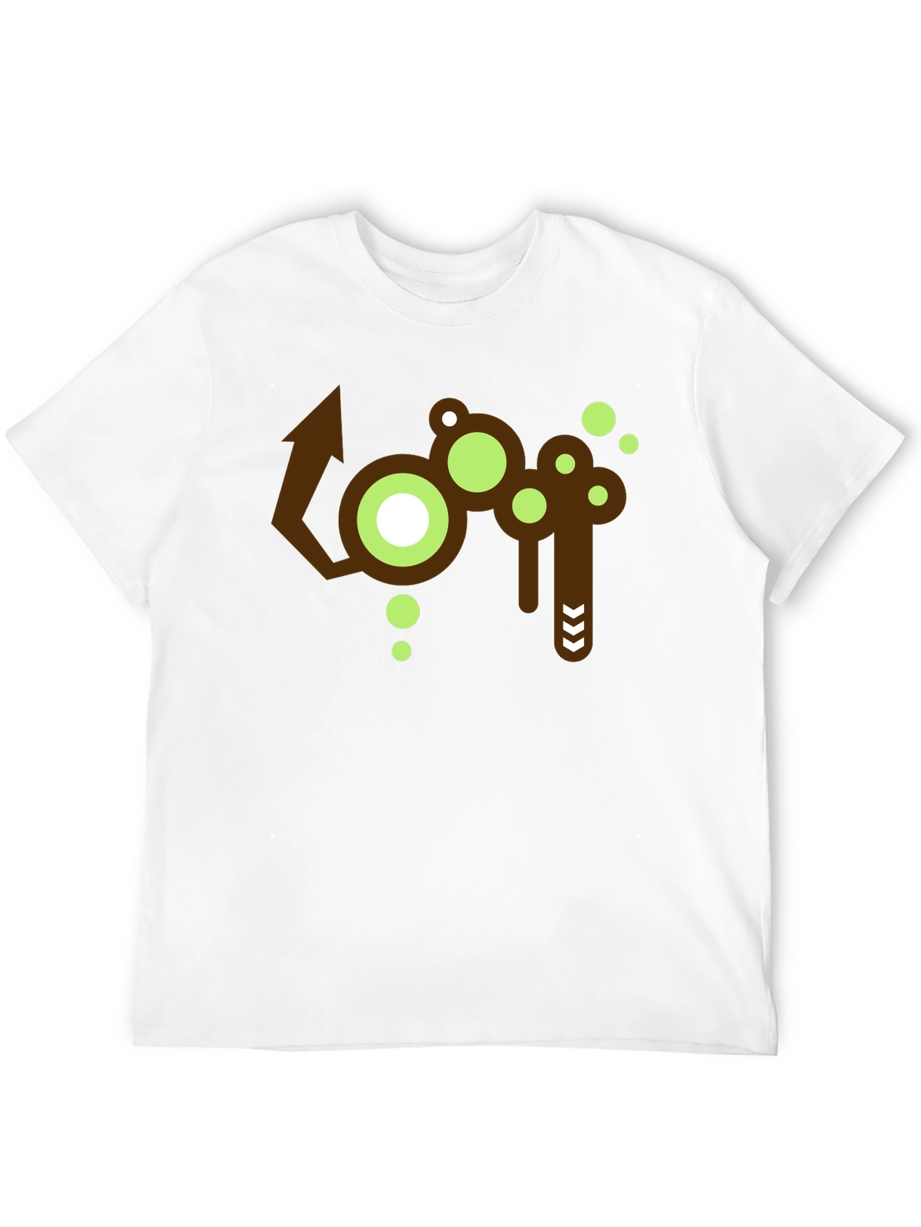 Abstract Graphic Print Crew Neck T-Shirt
