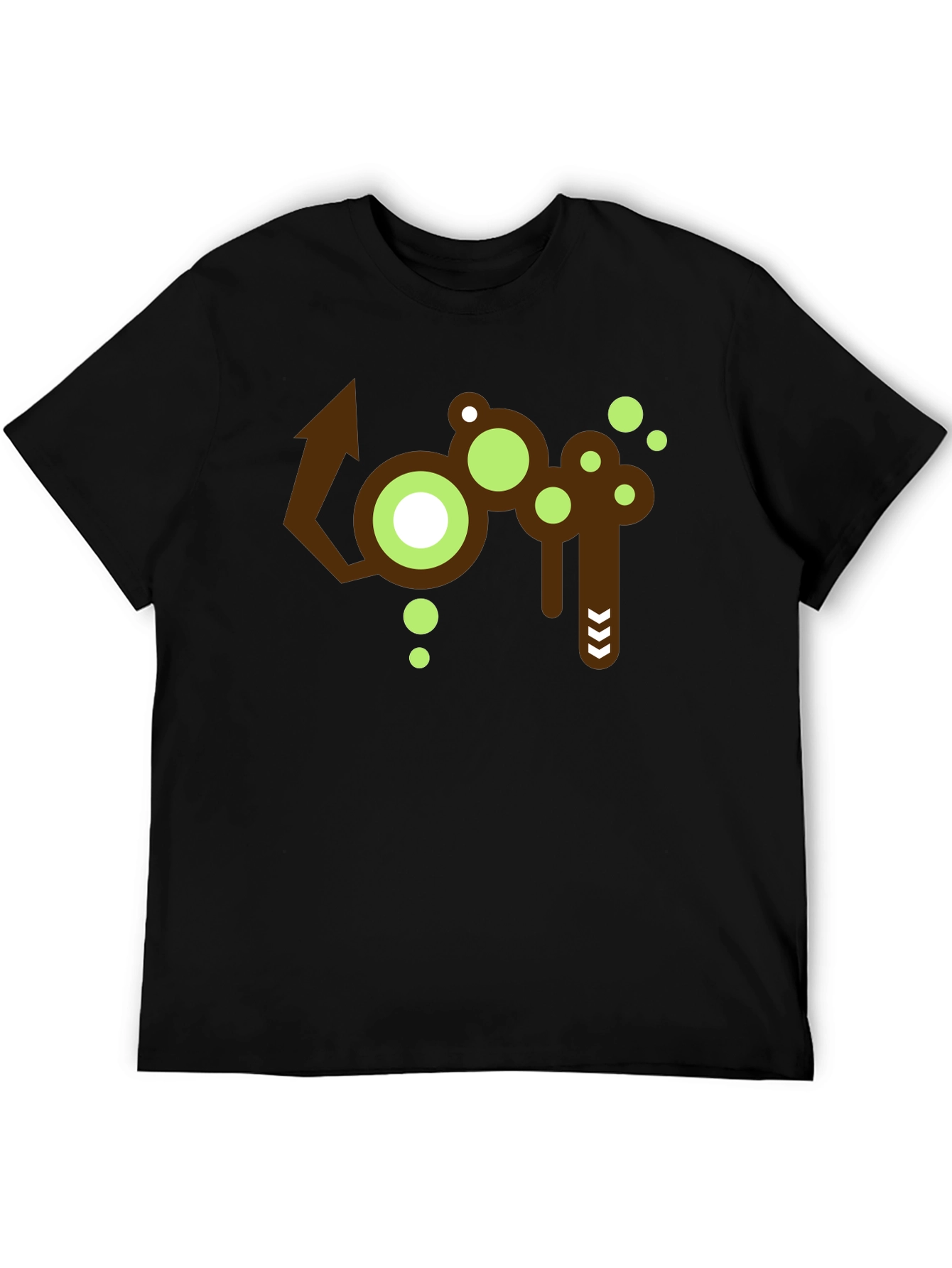 Abstract Graphic Print Crew Neck T-Shirt