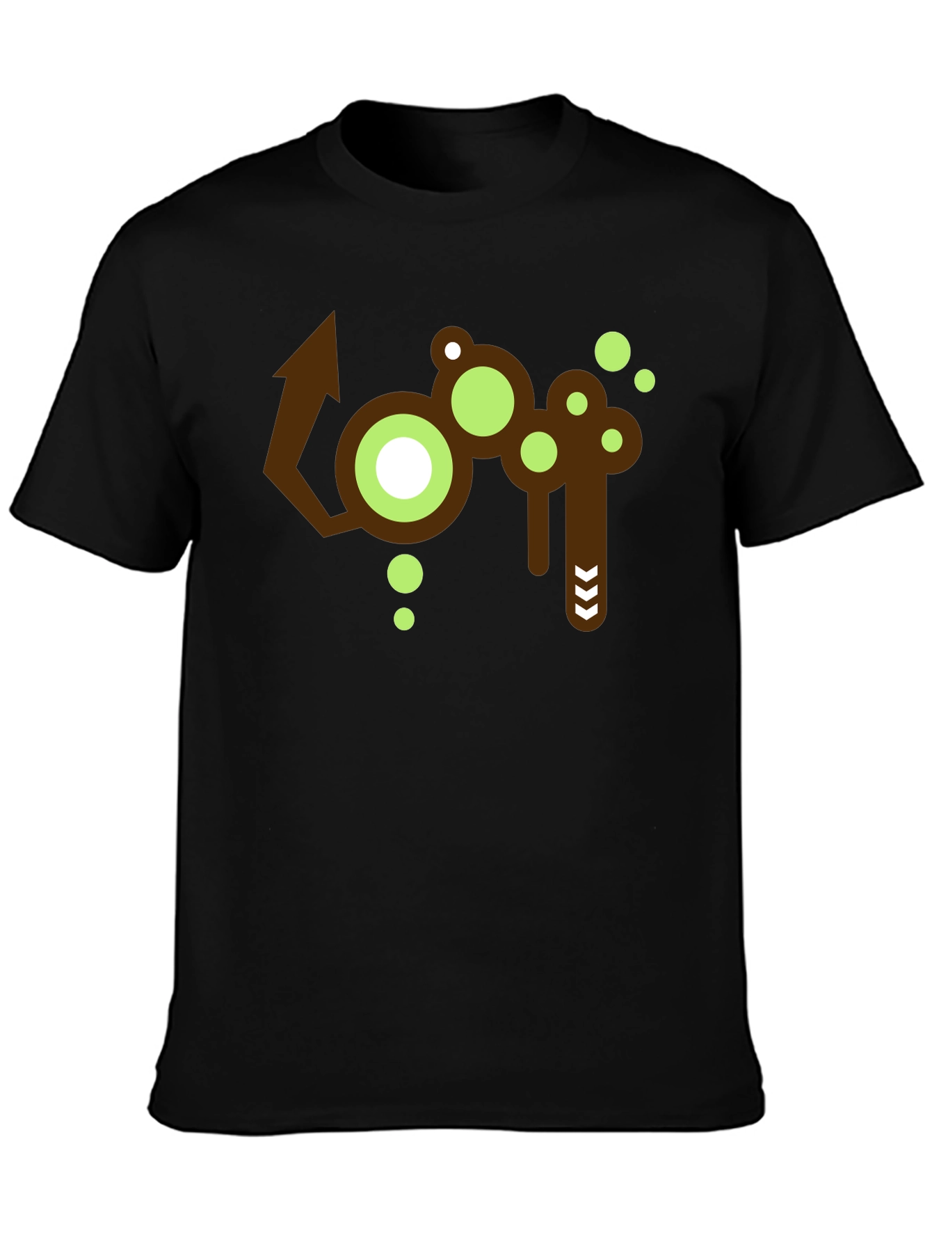 Abstract Graphic Print Crew Neck T-Shirt