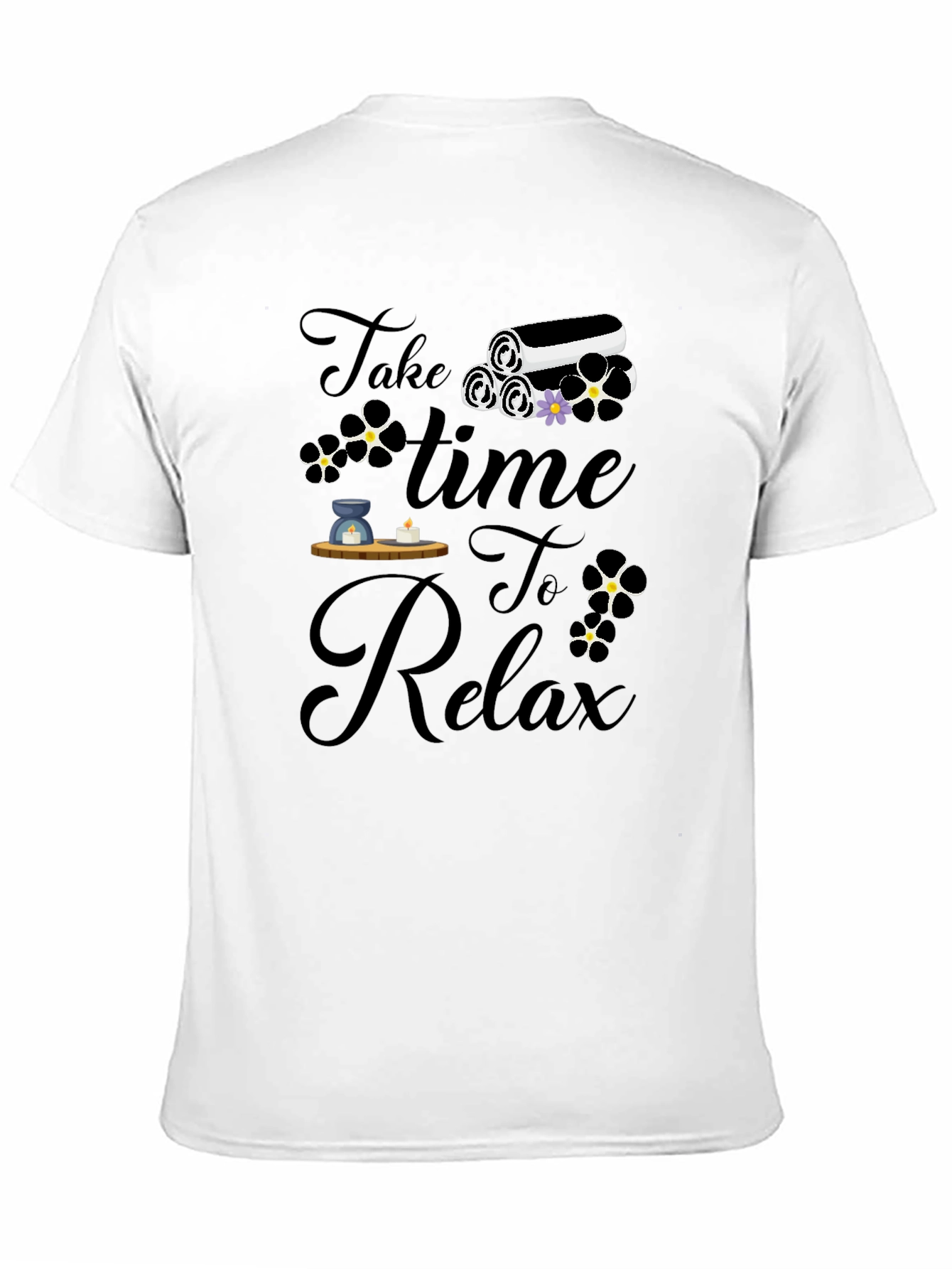Relaxation Time Black T-Shirt