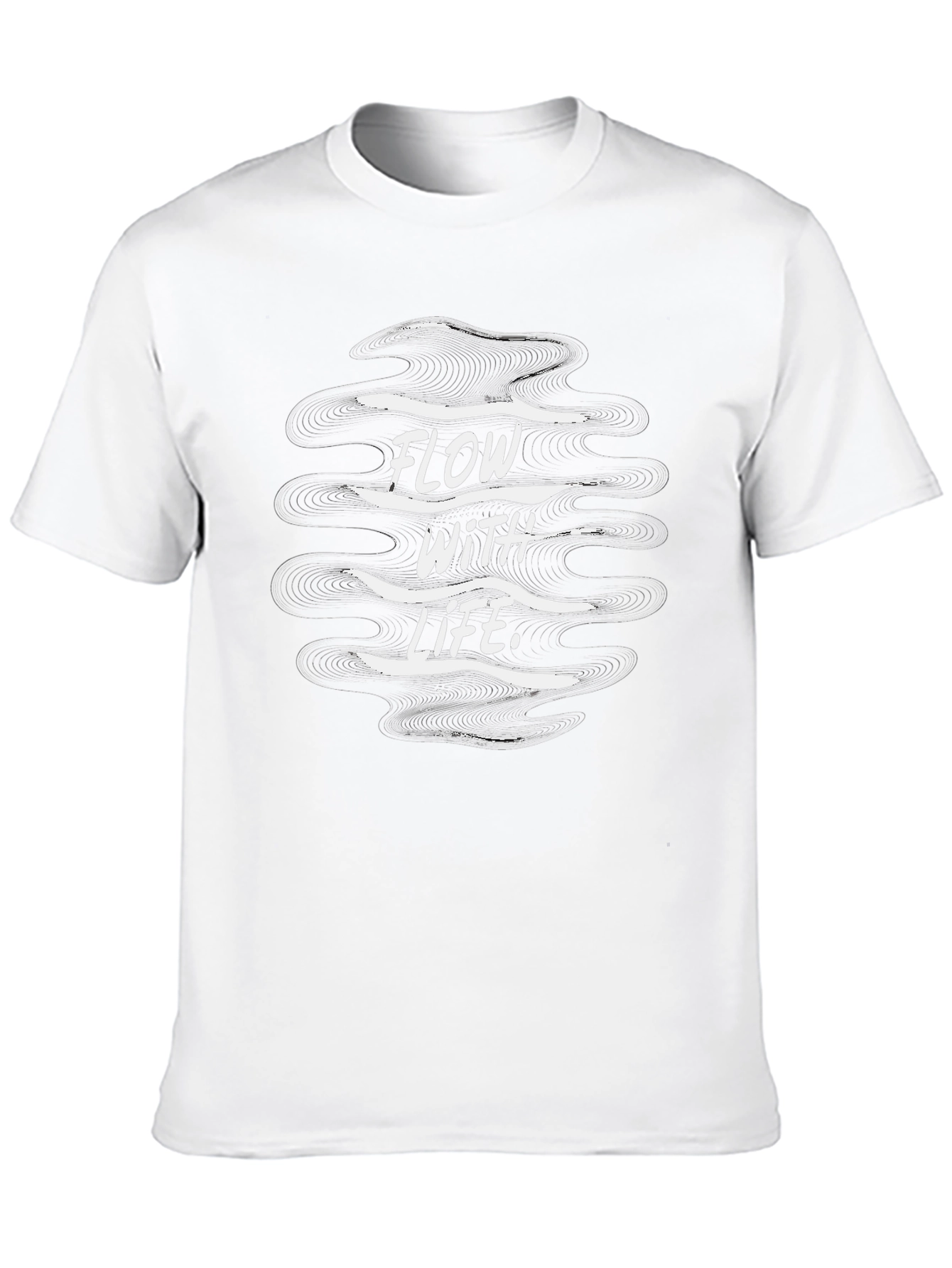 Flow With Life Black Graphic Tee