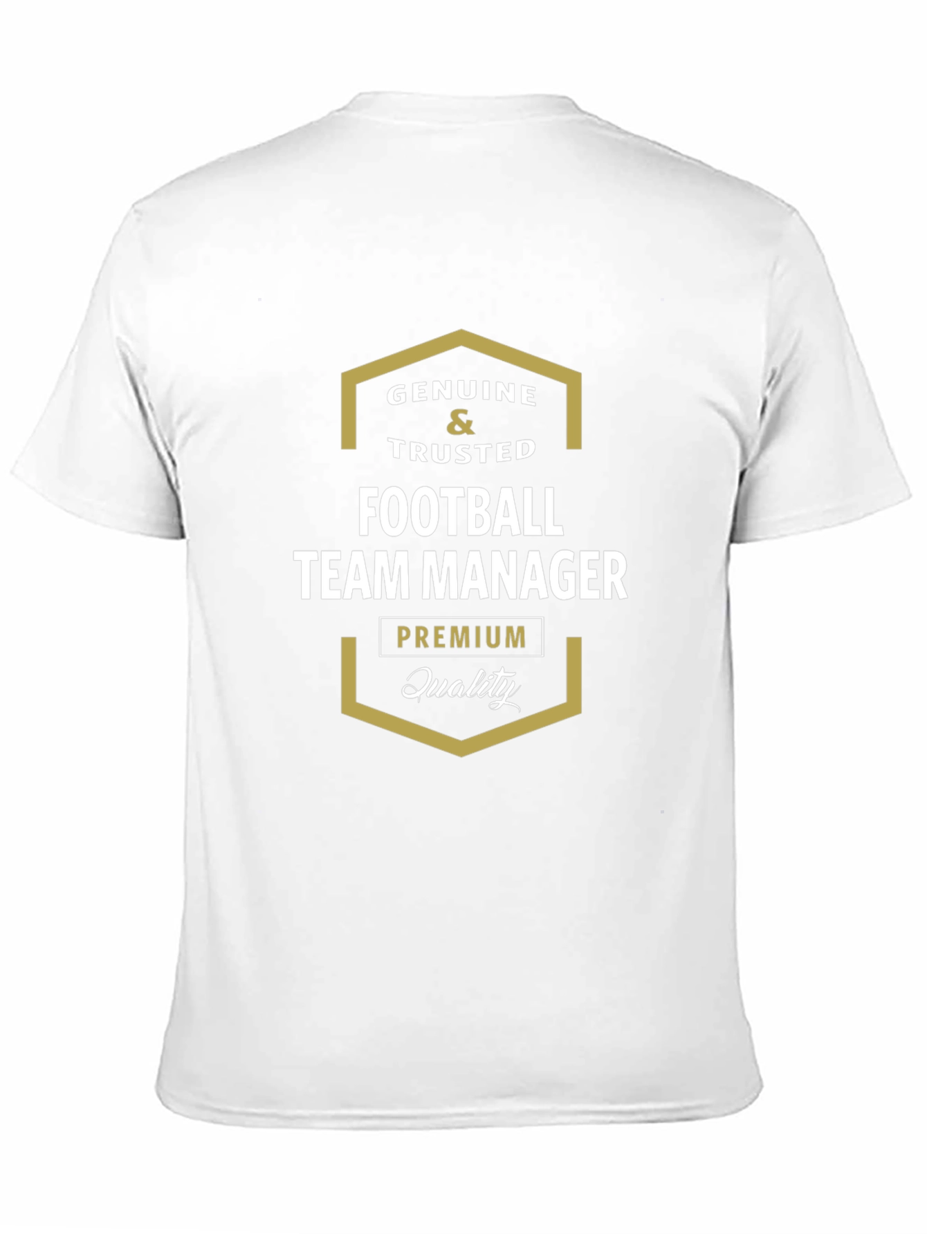 Genuine Football Team Manager Premium Quality Black T-Shirt