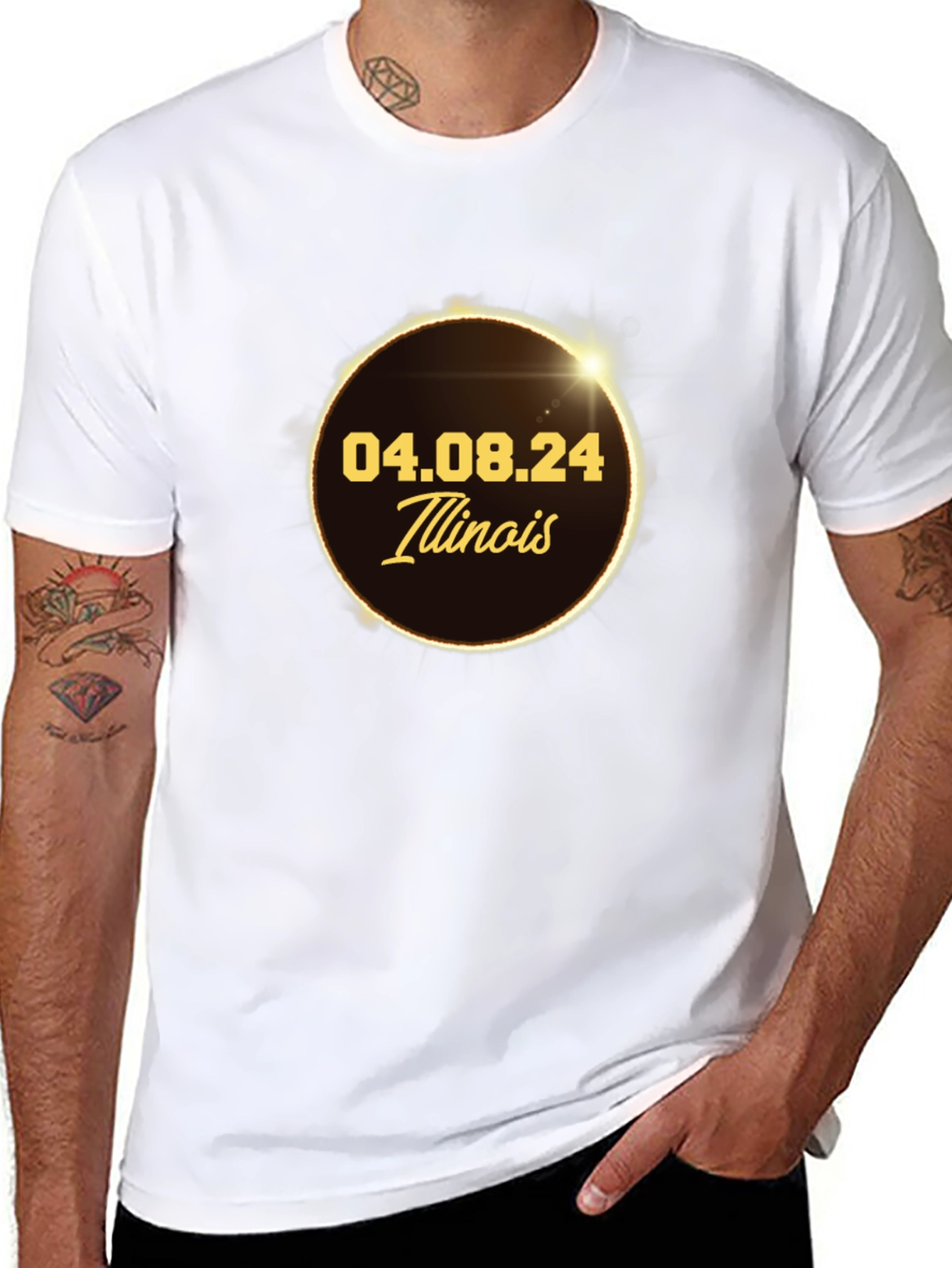 Illinois Eclipse April 8th 2024 T-Shirt