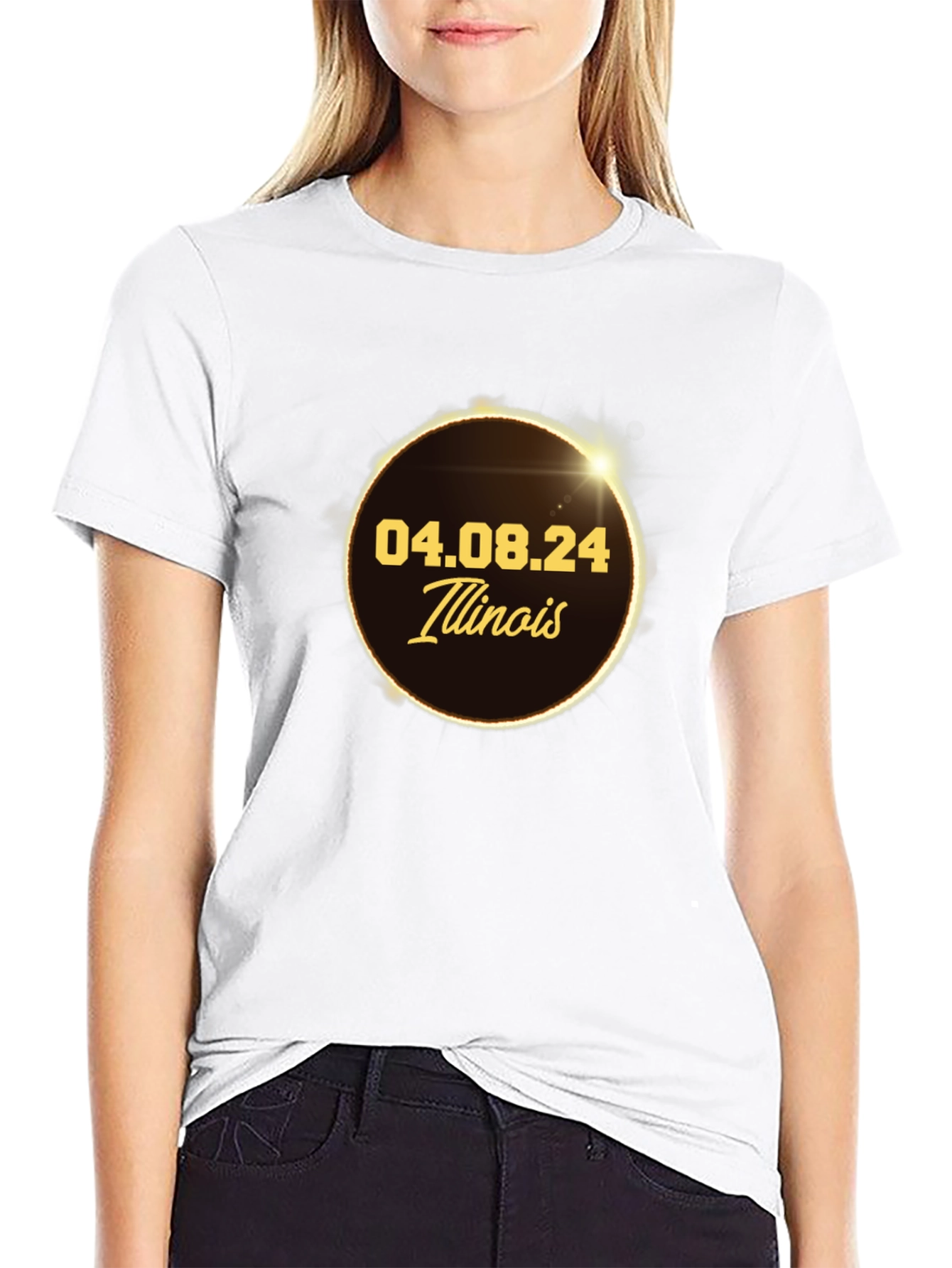 Illinois Eclipse April 8th 2024 T-Shirt