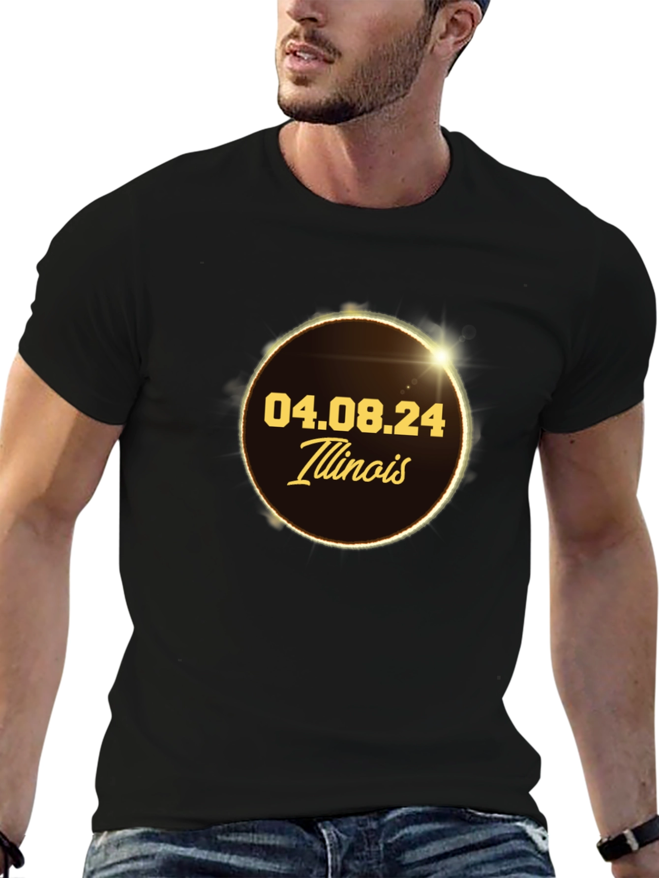 Illinois Eclipse April 8th 2024 T-Shirt