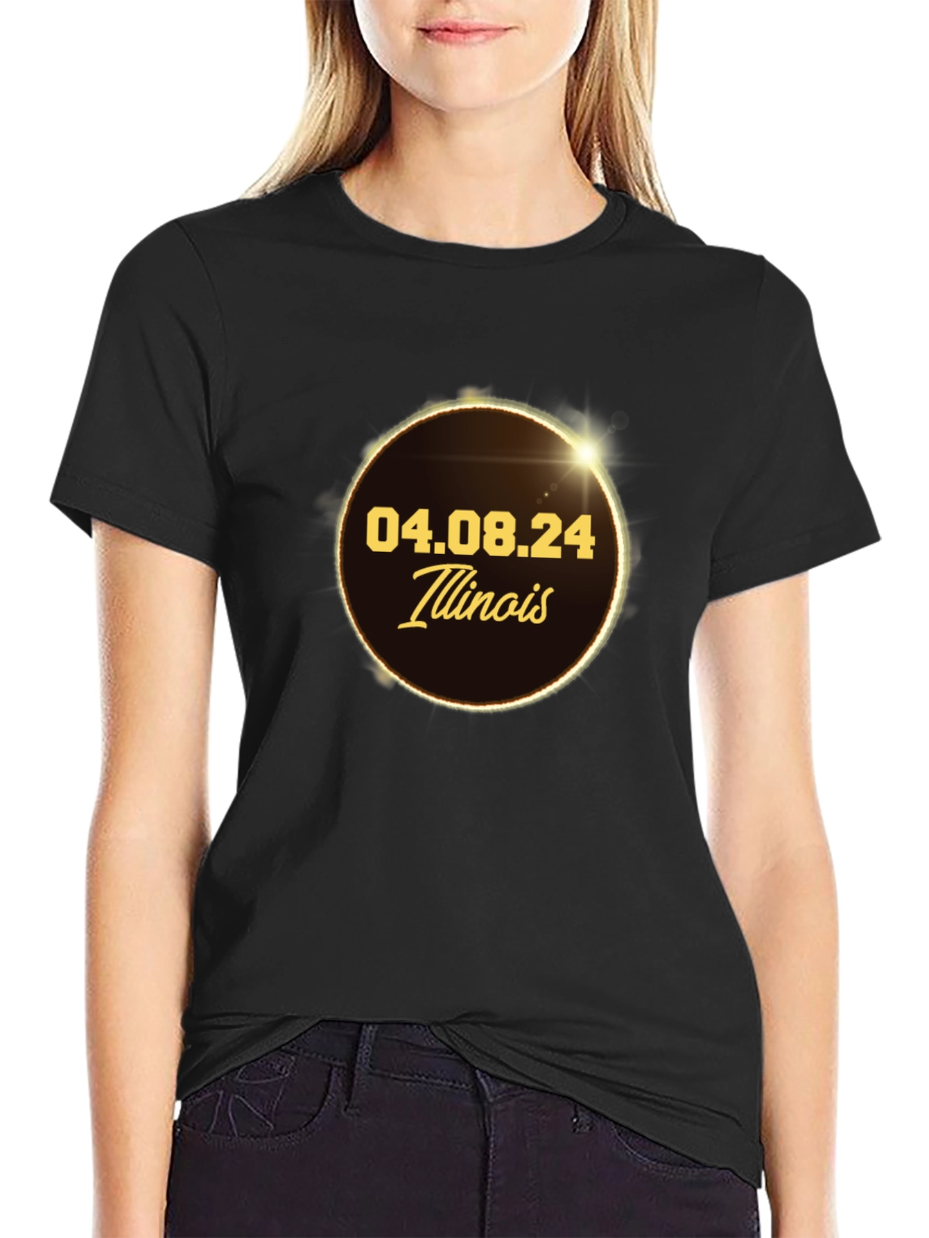 Illinois Eclipse April 8th 2024 T-Shirt