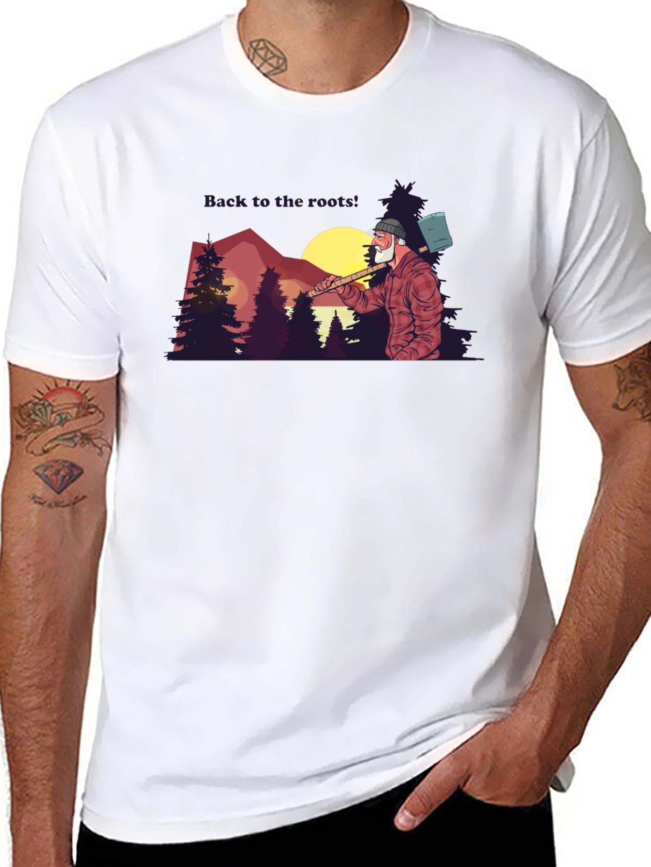 Back to the Roots Lumberjack Tee