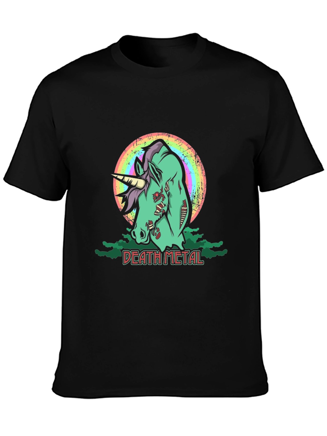 Zombie Unicorn Death Metal T-Shirt