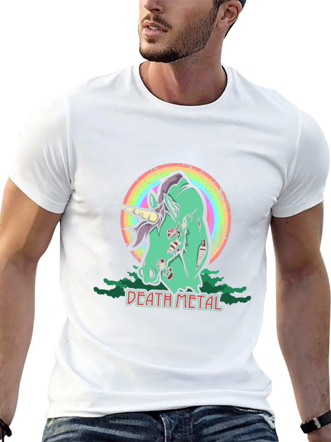 Zombie Unicorn Death Metal T-Shirt