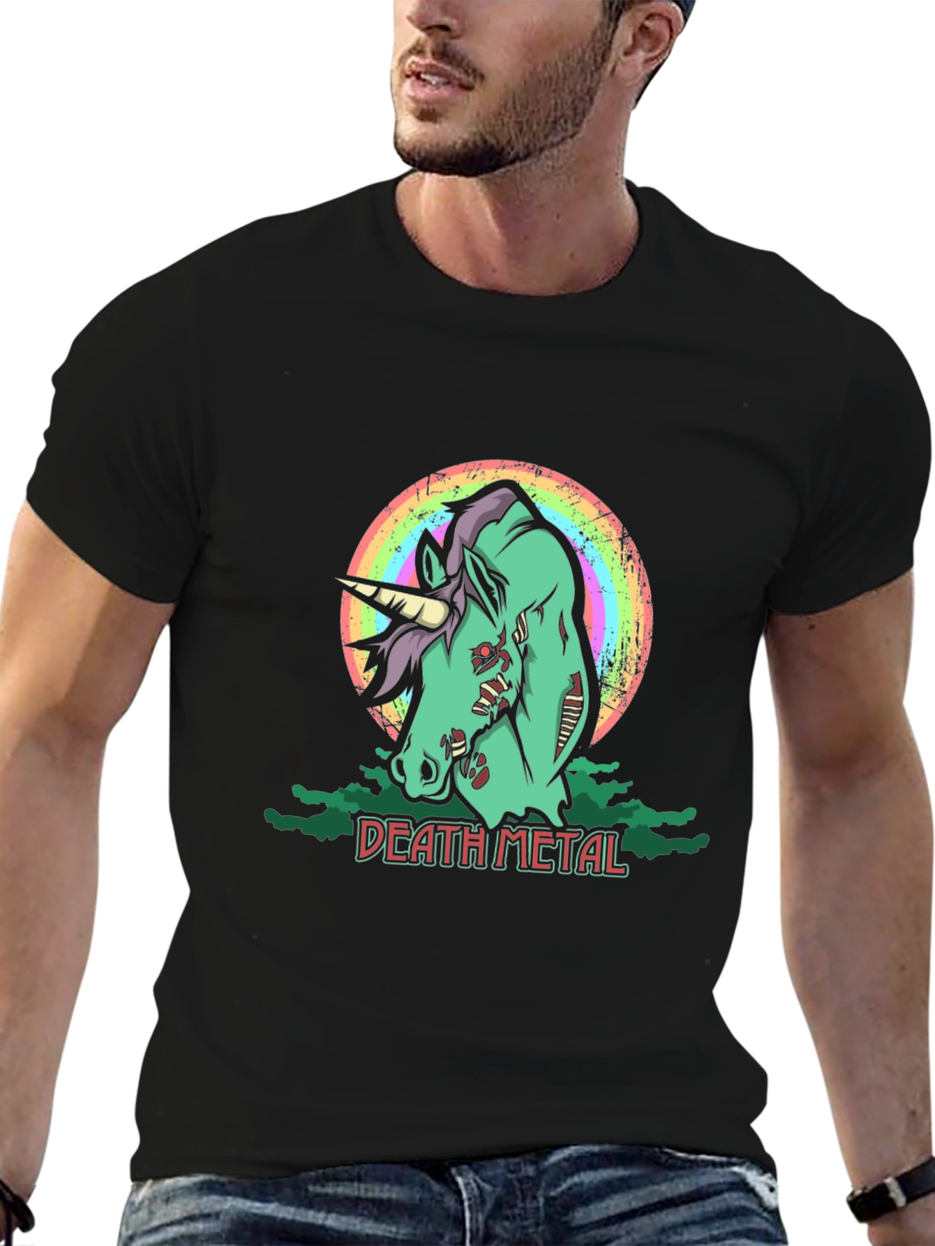 Zombie Unicorn Death Metal T-Shirt