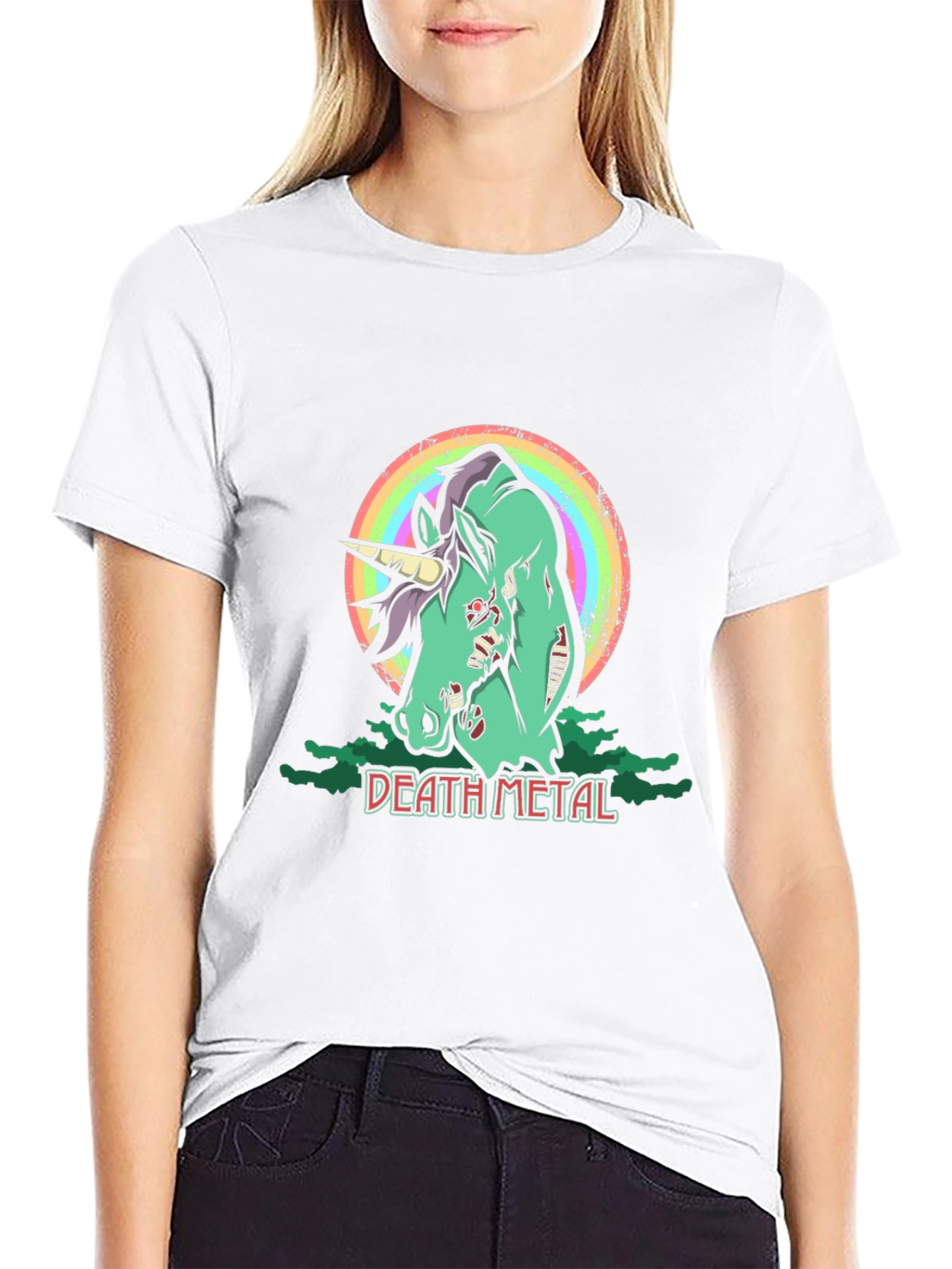 Zombie Unicorn Death Metal T-Shirt