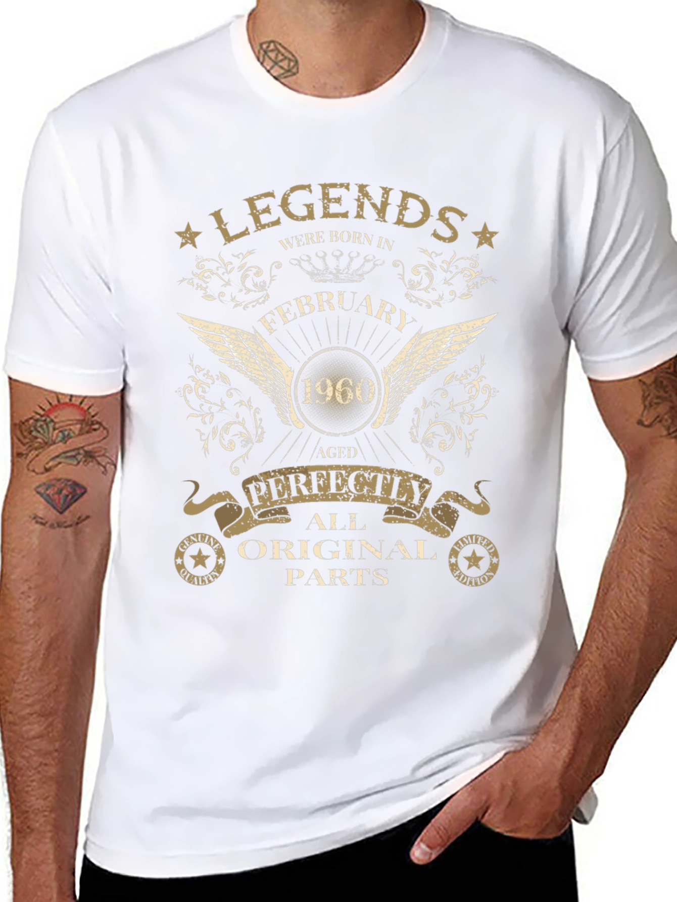 Legends Born in February 1960 Aged Perfectly T-Shirt