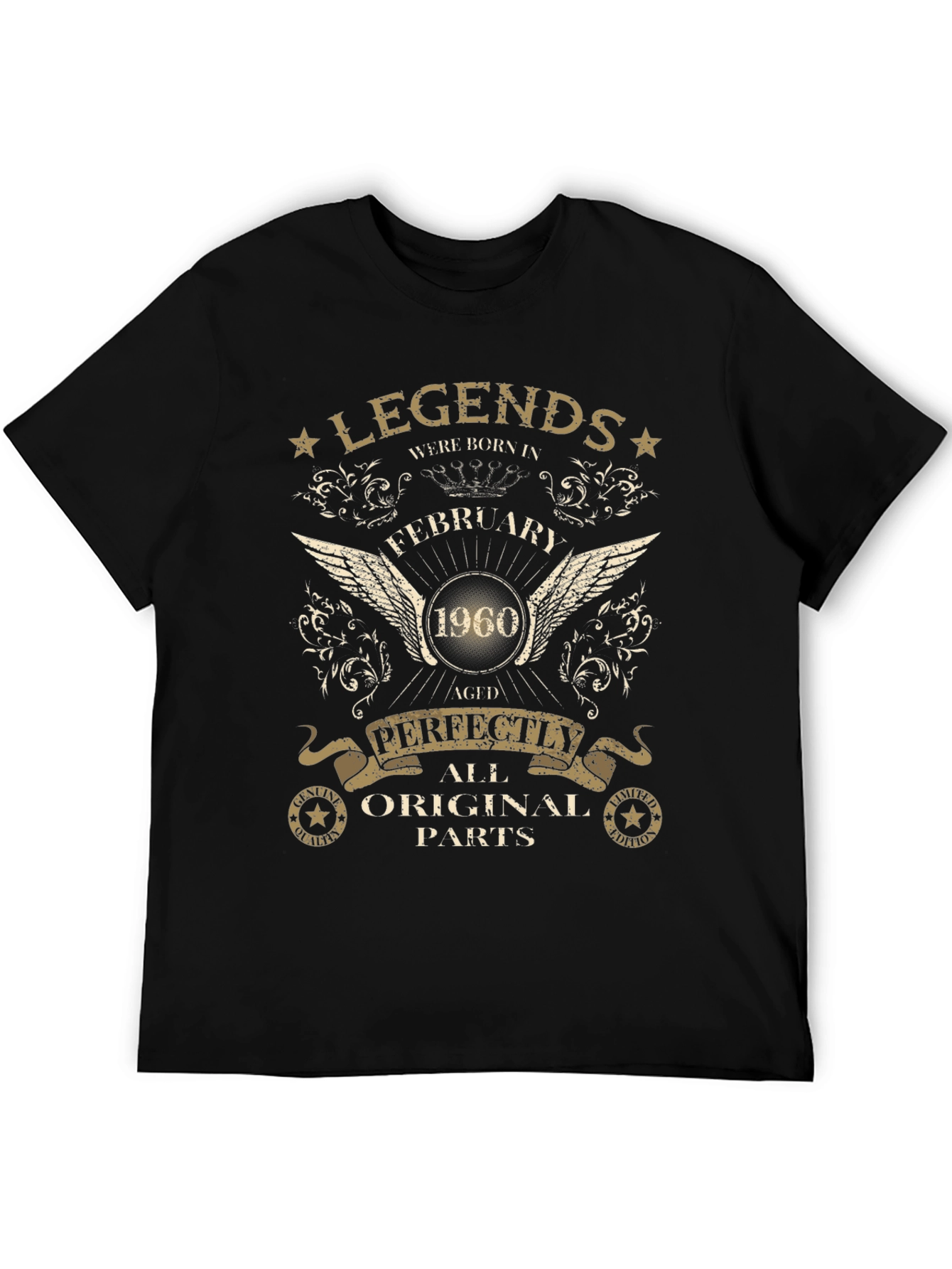Legends Born in February 1960 Aged Perfectly T-Shirt