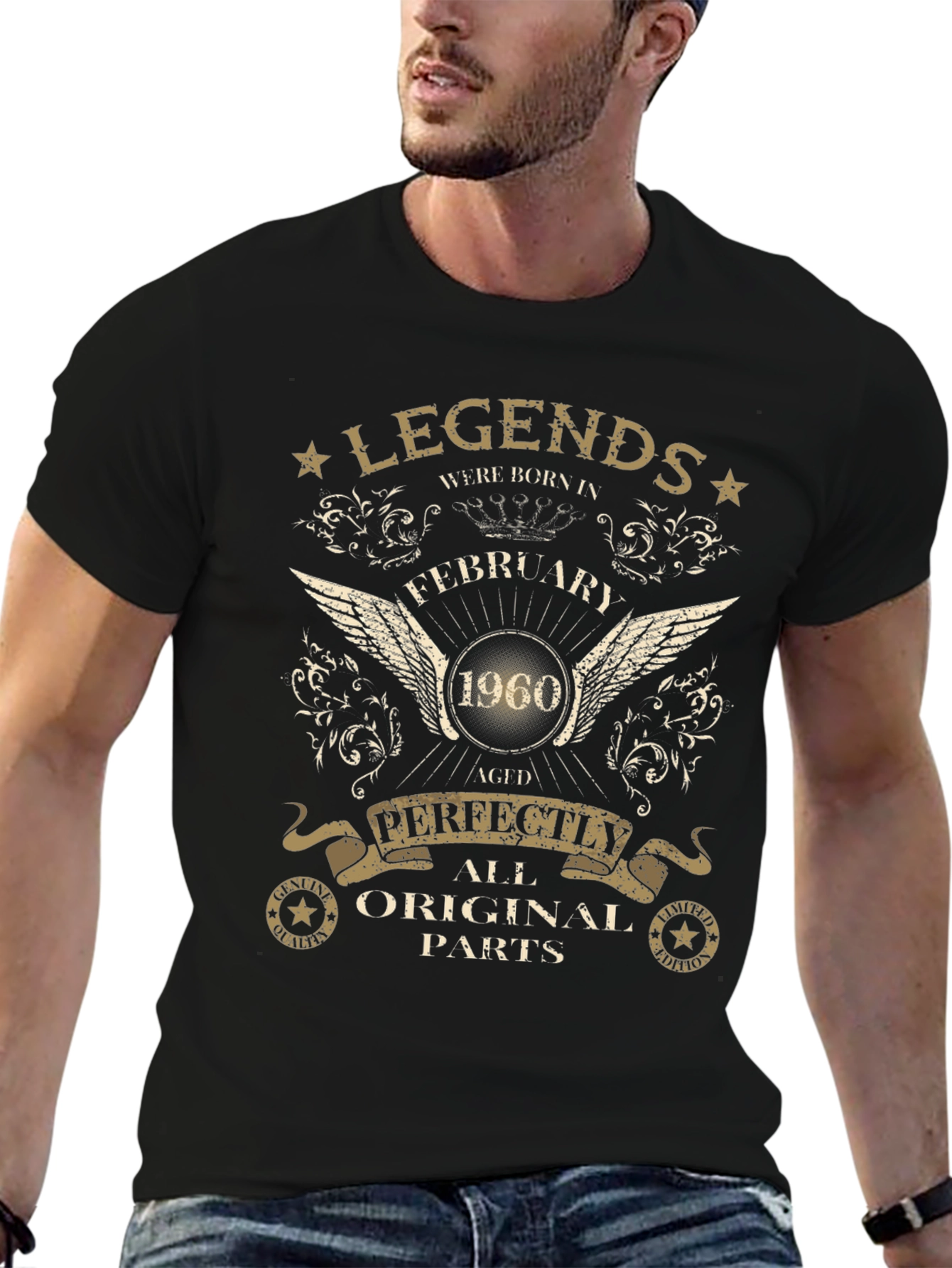Legends Born in February 1960 Aged Perfectly T-Shirt
