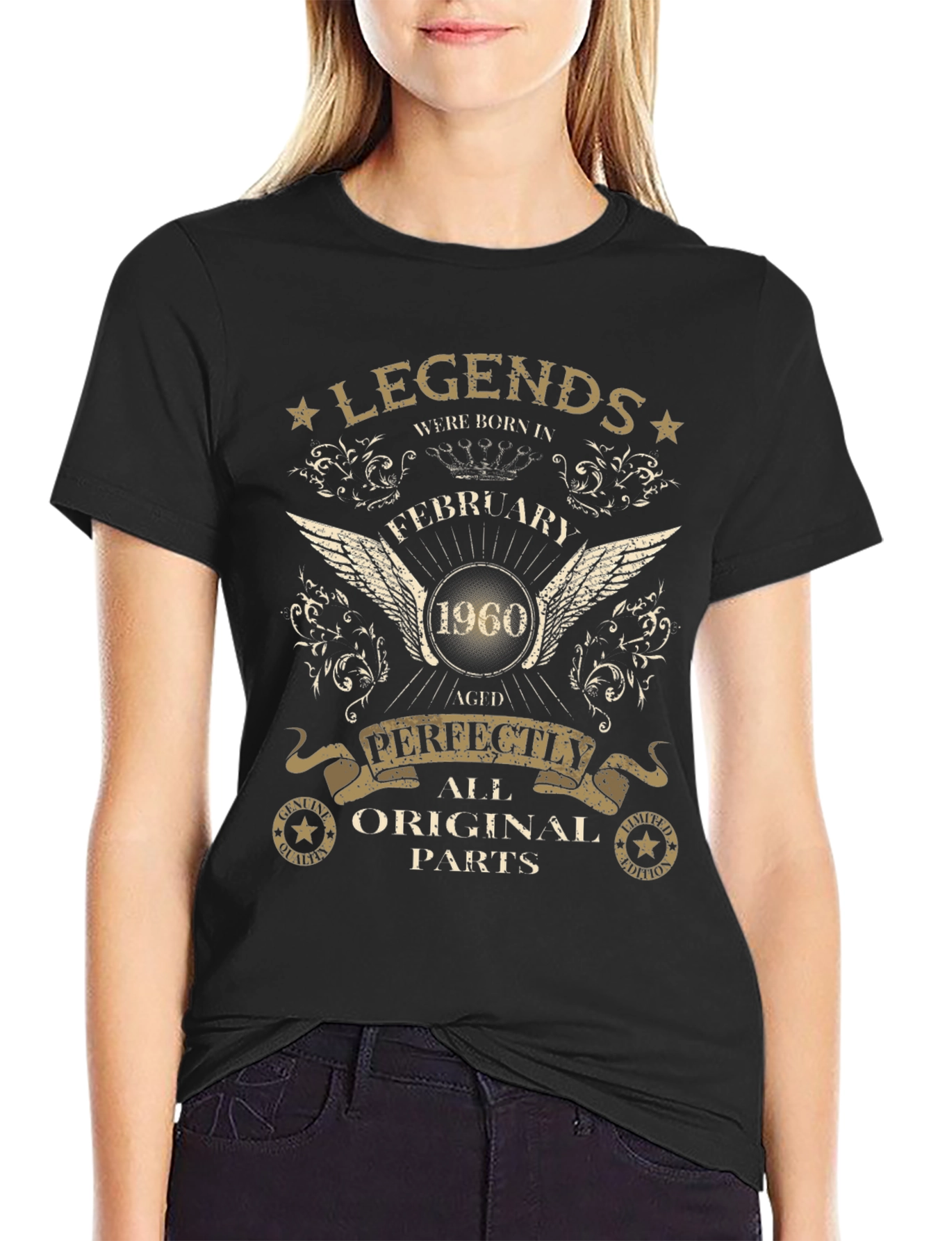 Legends Born in February 1960 Aged Perfectly T-Shirt