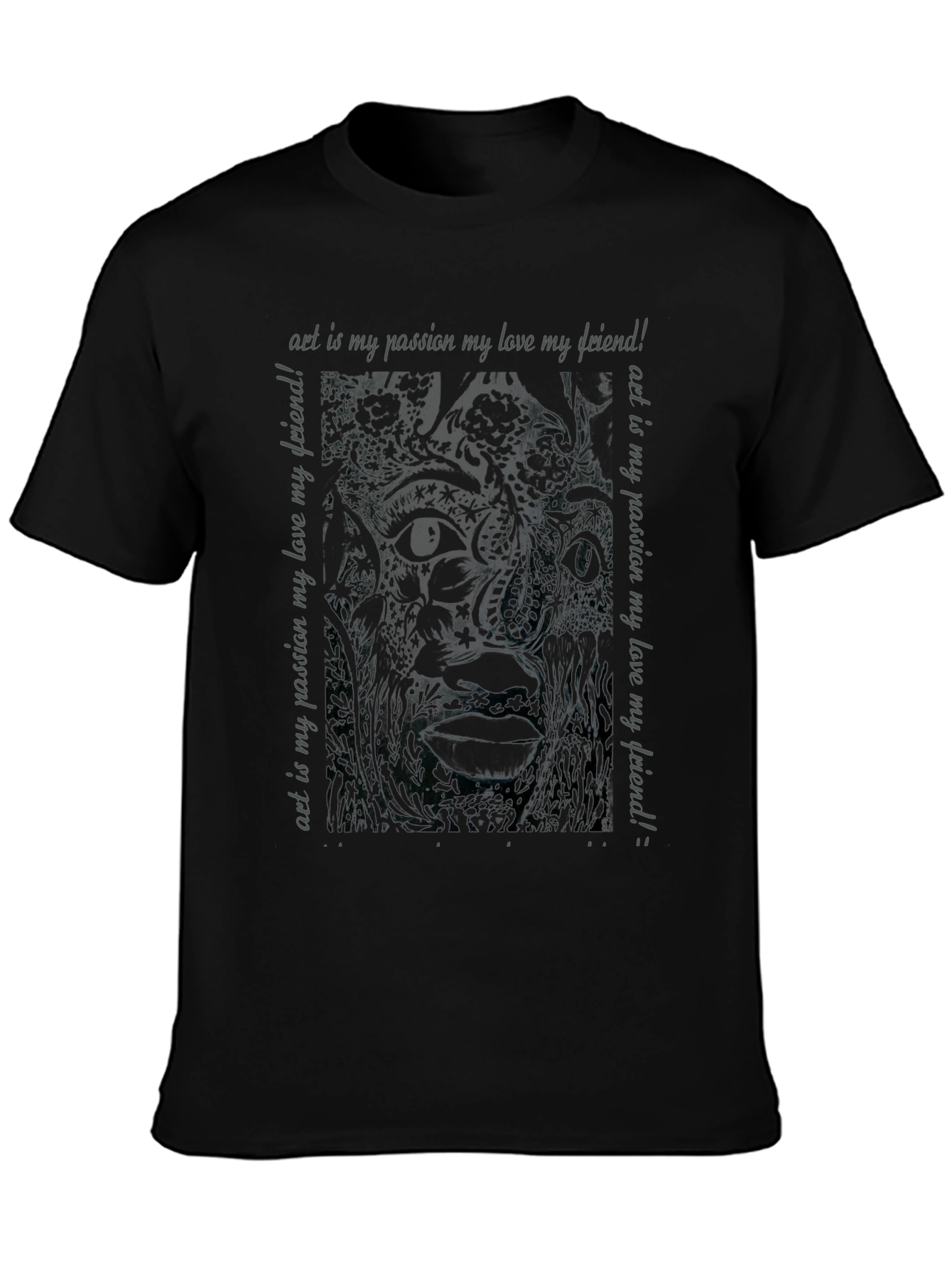 Art is My Passion Graphic Tee - Black